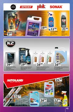 Pogląd oferty "Auchan gazetka - Znane marki" - ważna od 15.10.2026 | Strona: 41 | Produkty: Zimowy płyn do spryskiwaczy, Ścierka z mikrofibry, Płyn do spryskiwaczy, Zapach