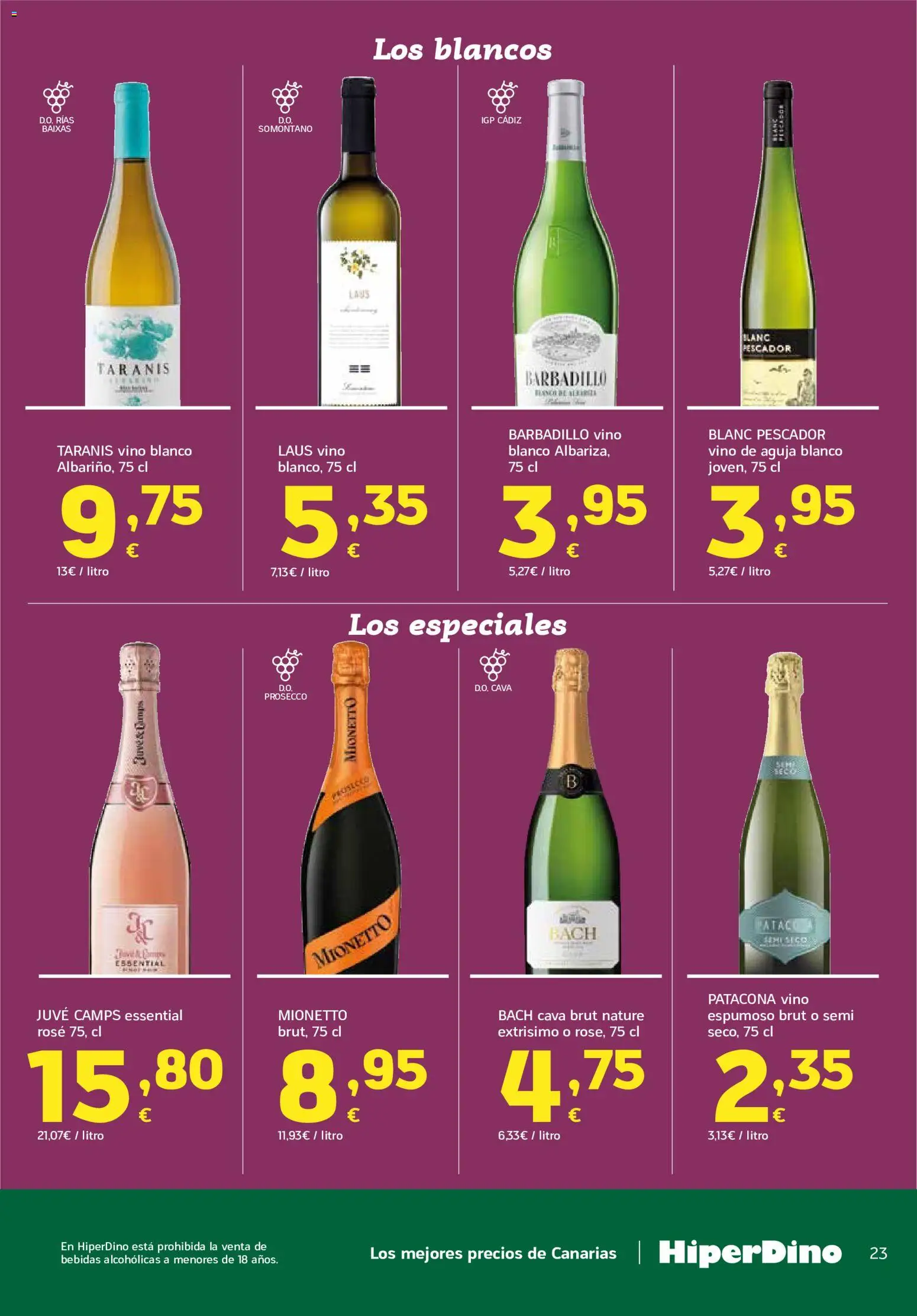 HiperDino folleto │ válido desde el 23/06/2026 | Página: 23 | Productos: Vino