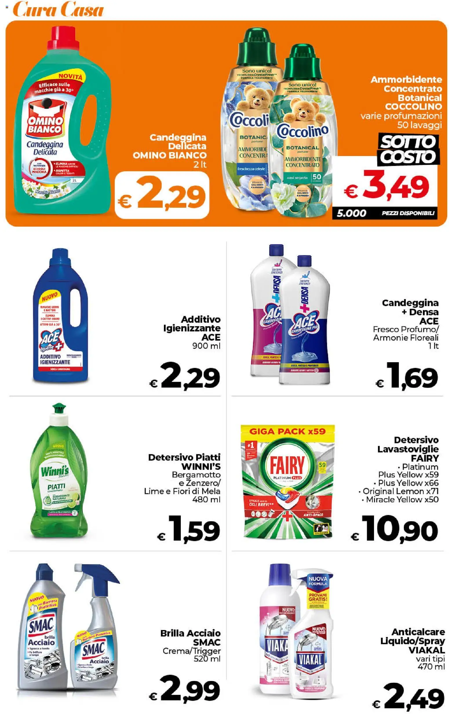 Volantino Ipercoop del 01/09/2026 | Pagina: 48 | Prodotti: Piatti, Candeggina, Fiori, Profumo