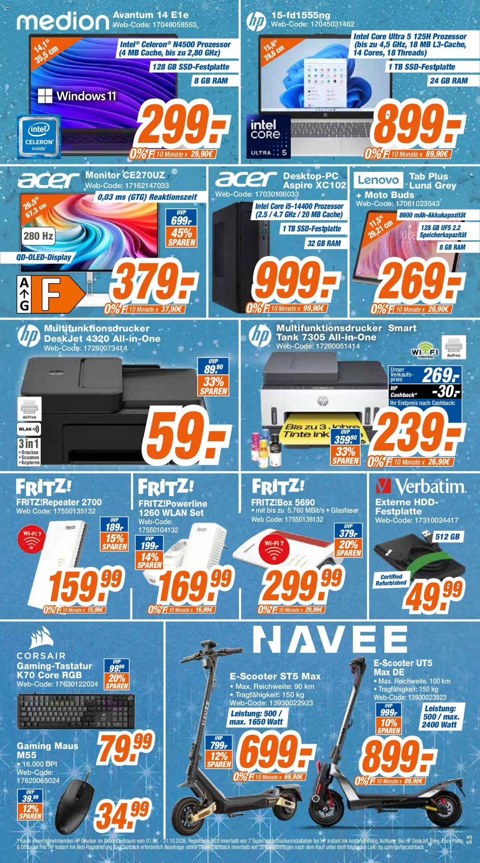 Expert Prospekt Giessen – gültig ab 12.10.2026 | Seite: 5 | Produkte: Lenovo, Monitor, Drucker, Maus