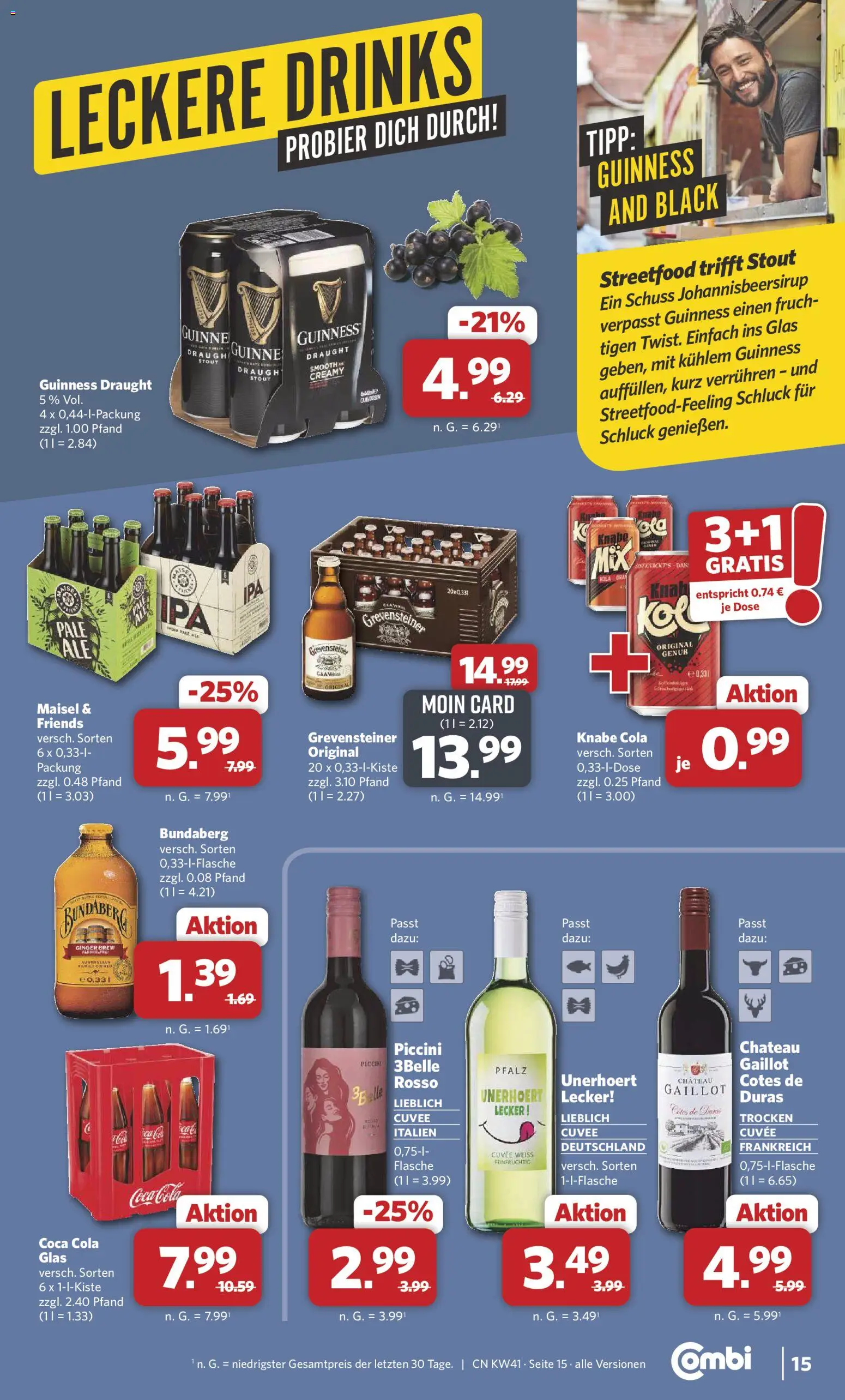 Combi Prospekt – gültig ab 05.10.2026 | Seite: 15 | Produkte: Coca cola, Cola