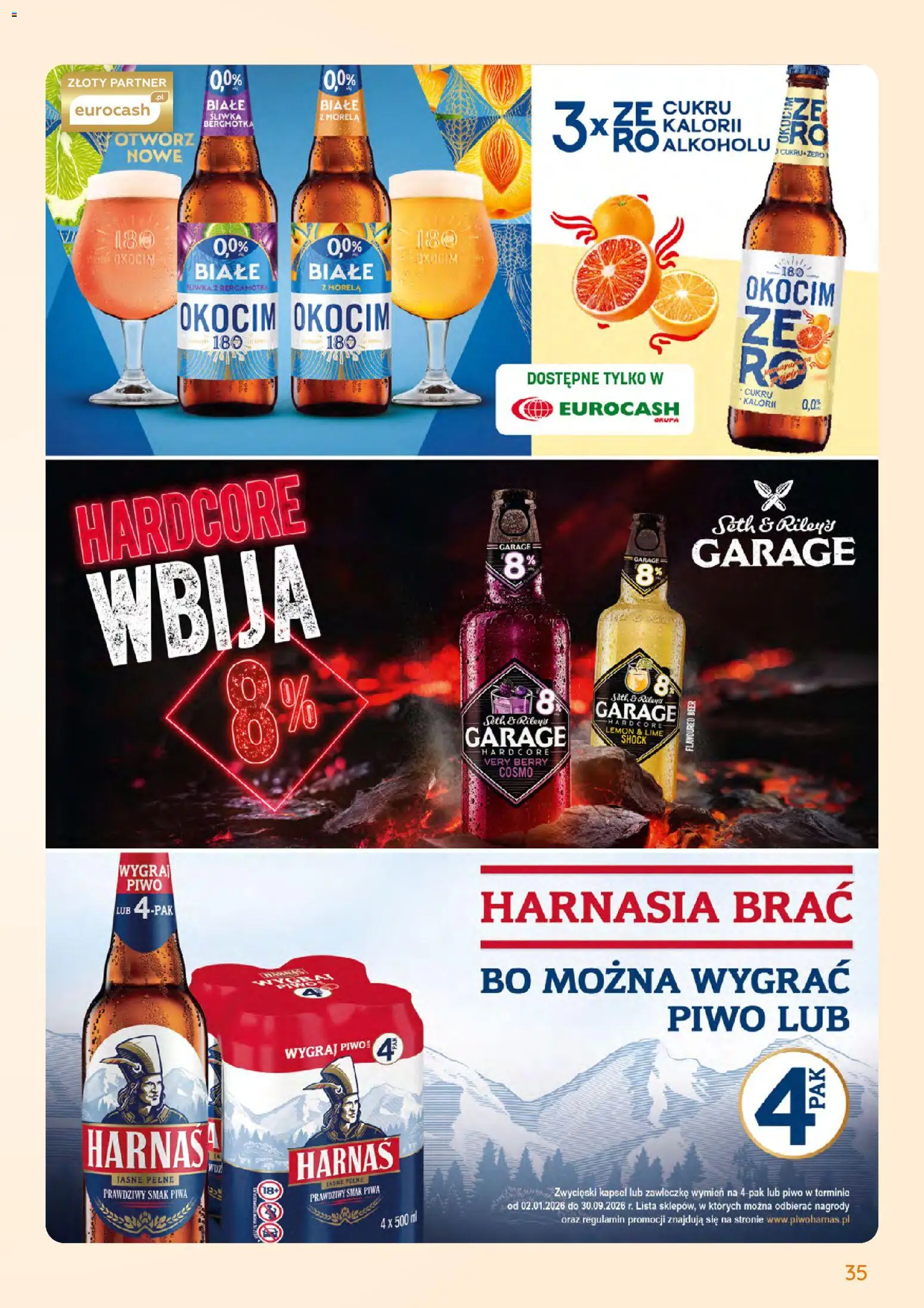Eurocash gazetka - Oferta Handlowa od 01.06.2026 | Strona: 35 | Produkty: Harnaś, Piwo