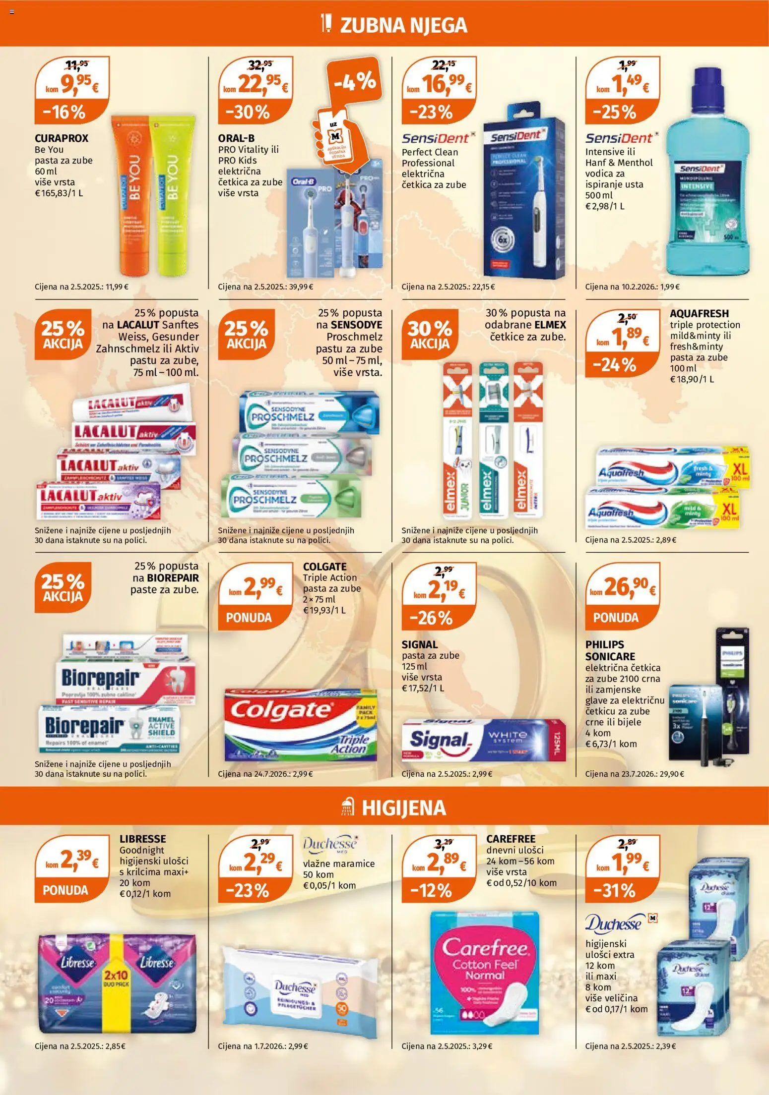 Müller katalog | vrijedi od 28.09.2026 | Stranica: 8 | Proizvodi: Pasta za zube, Četkica za zube, Maramice, Sensodyne