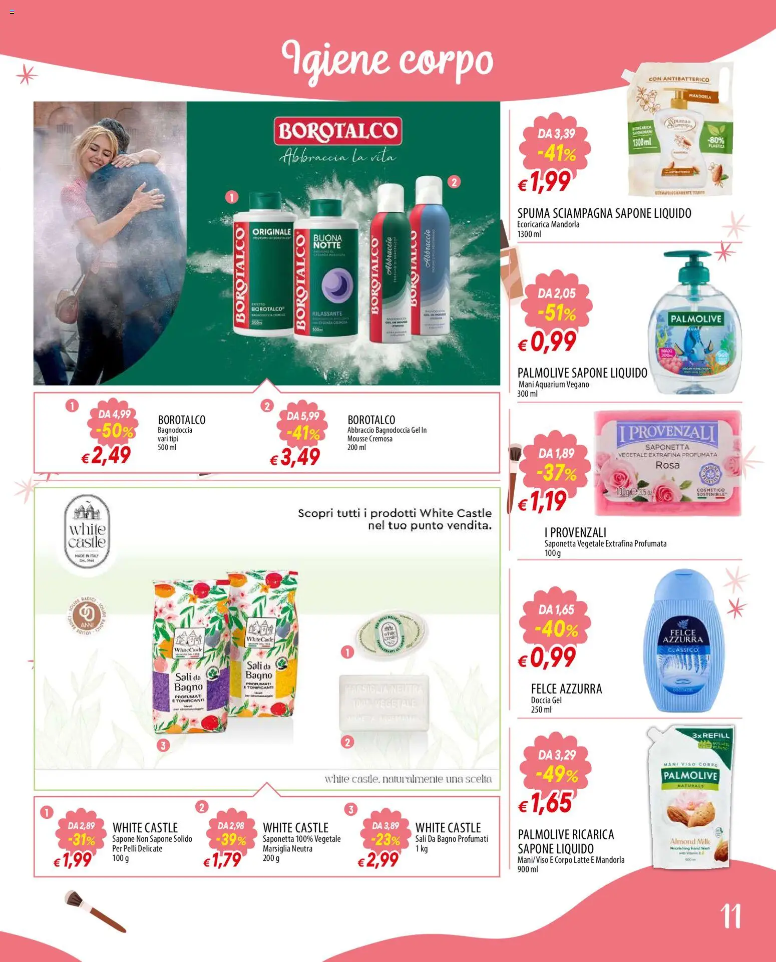 Volantino Galassia del 21/09/2026 | Pagina: 11 | Prodotti: Sapone, Saponetta, Bagno, Doccia