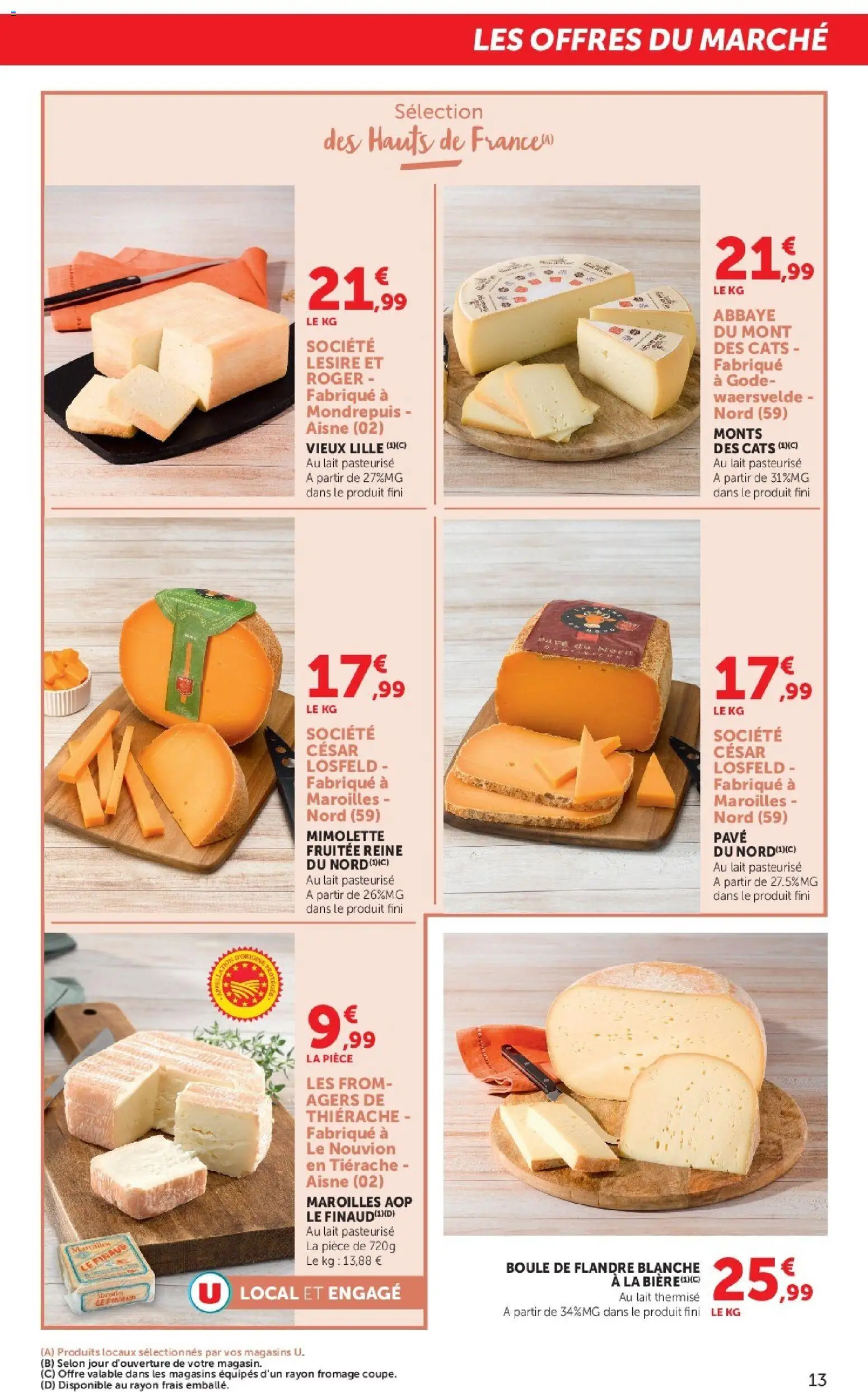 {H1} | Page: 13 | Produits: Maroilles, Lait, Fromage, Bière