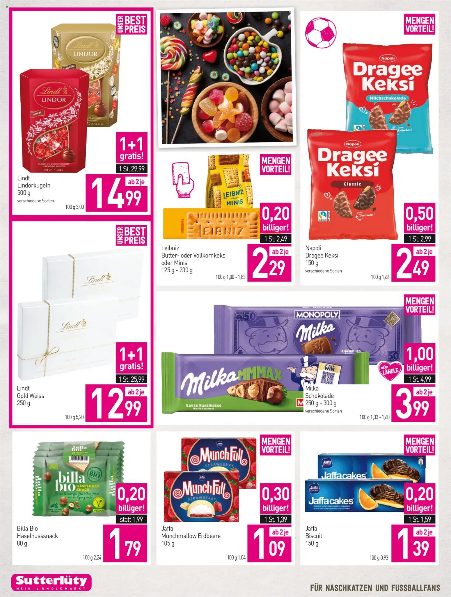 Sutterlüty Flugblatt gültig ab 04.06.2026 | Seite: 20 | Produkte: Butter, Schokolade