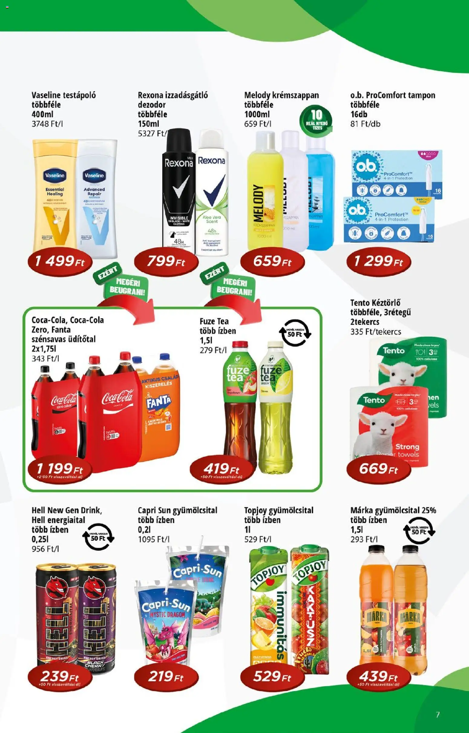 Reál akciós ujság - amely érvényes a következő dátumtól: 2026.09.02. | Oldal: 7 | Termékek: Capri Sun, Fanta, Multivitamin, Cukor