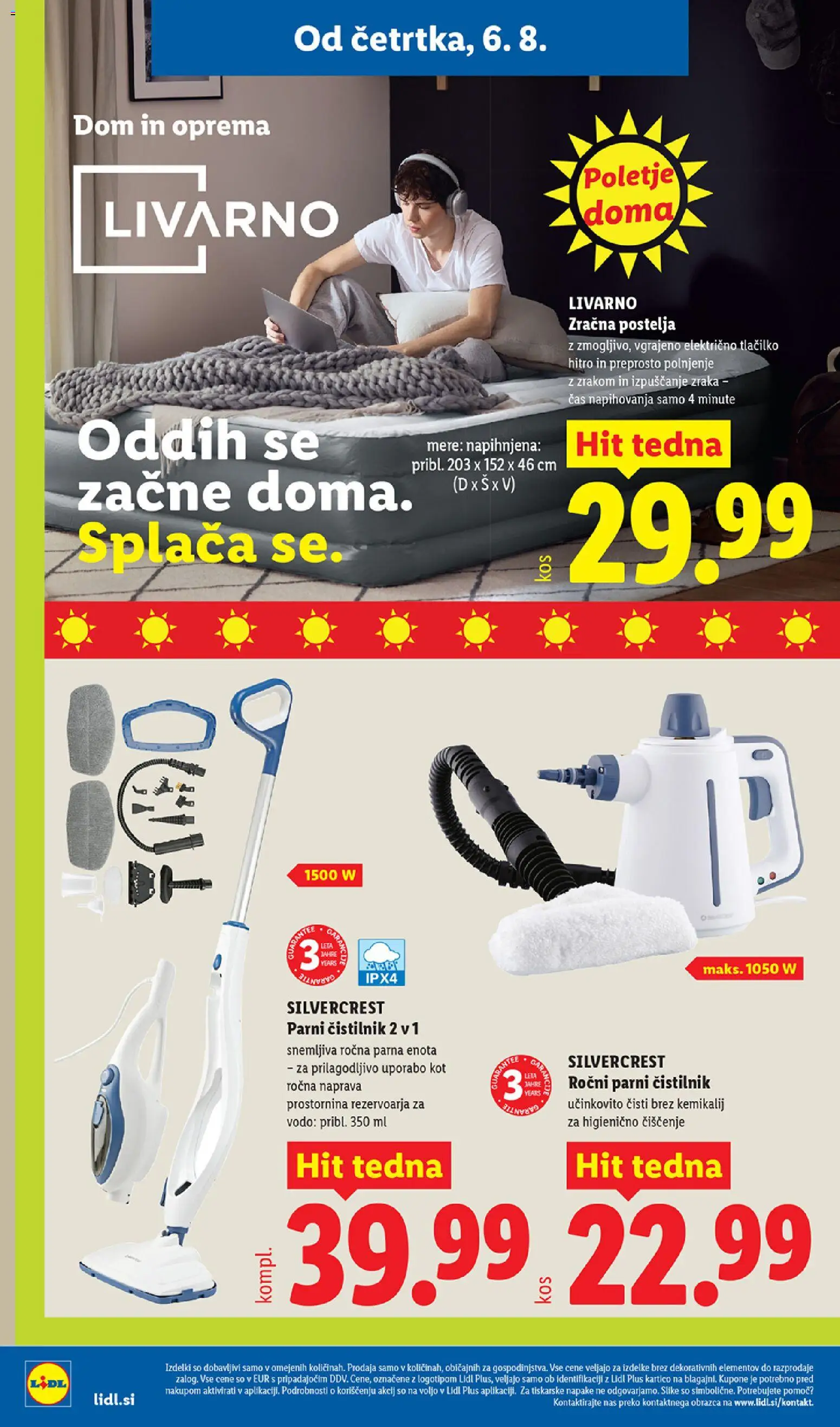 Novi Lidl katalog ponudbe – veljaven od 06.08.2026 | Stran: 30 | Izdelki: Postelja