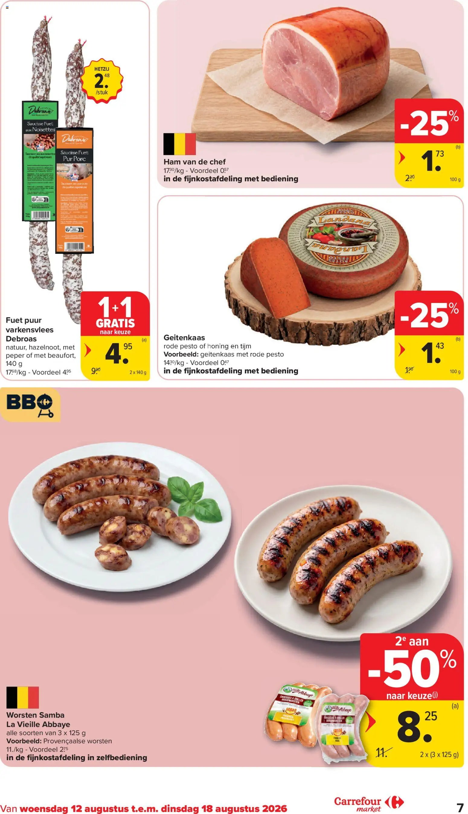 {H1} | Pagina: 7 | Producten: Ham, La, Pesto, Geitenkaas