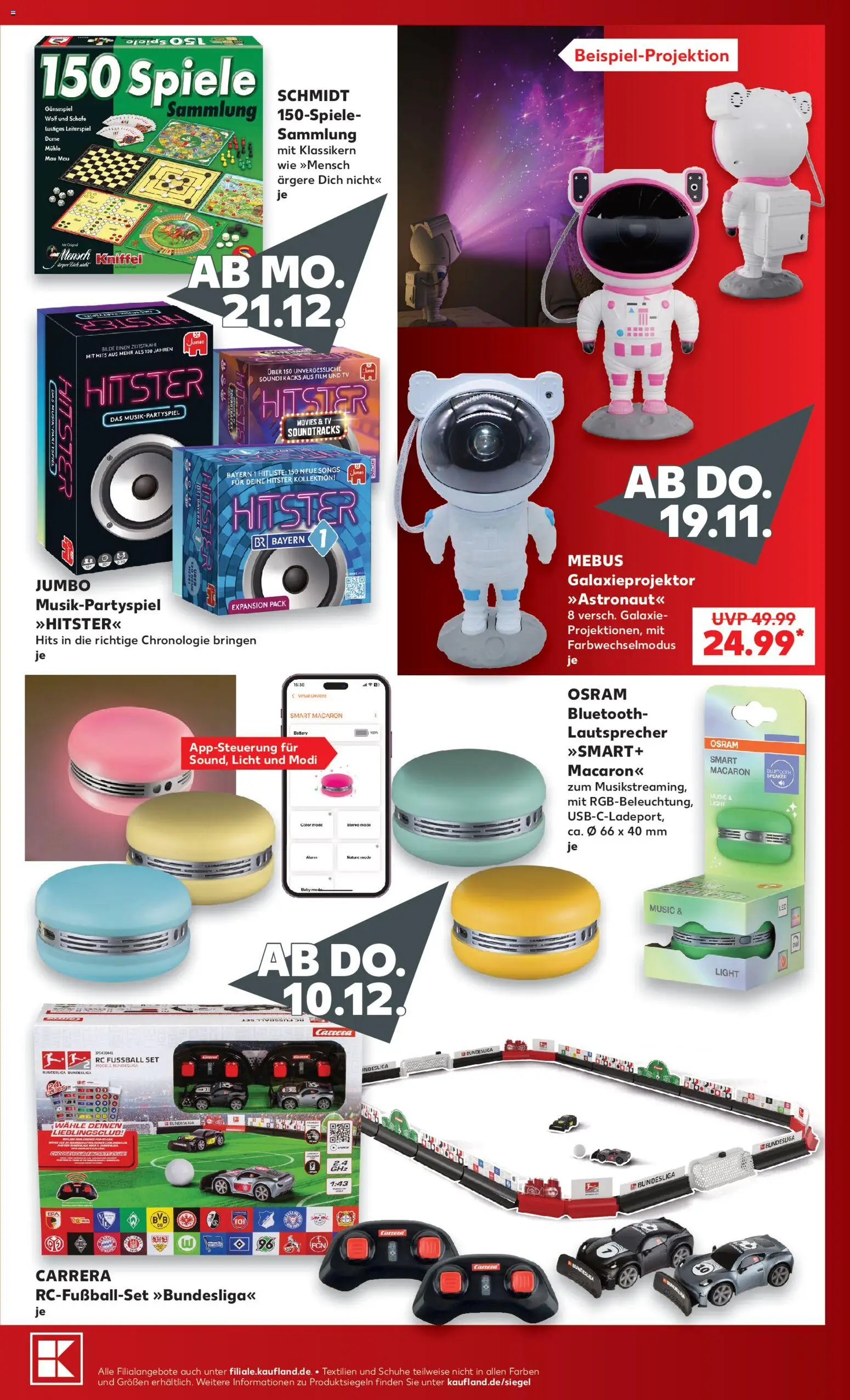 Kaufland Prospekt Geschenkideen – gültig ab 10.10.2026 | Seite: 25 | Produkte: Lautsprecher, Mühle, Fußball, TV