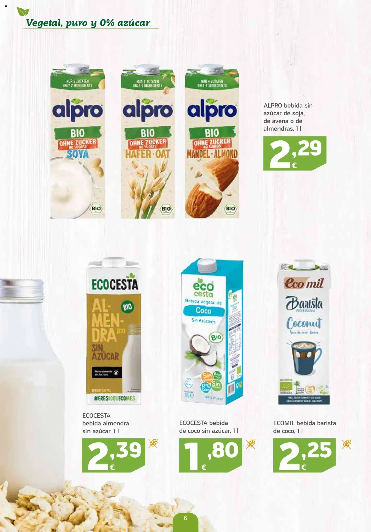 HiperDino Productos Ecológicos │ válido desde el 23/10/2026 | Página: 6 | Productos: Coco, Azúcar, Cesta