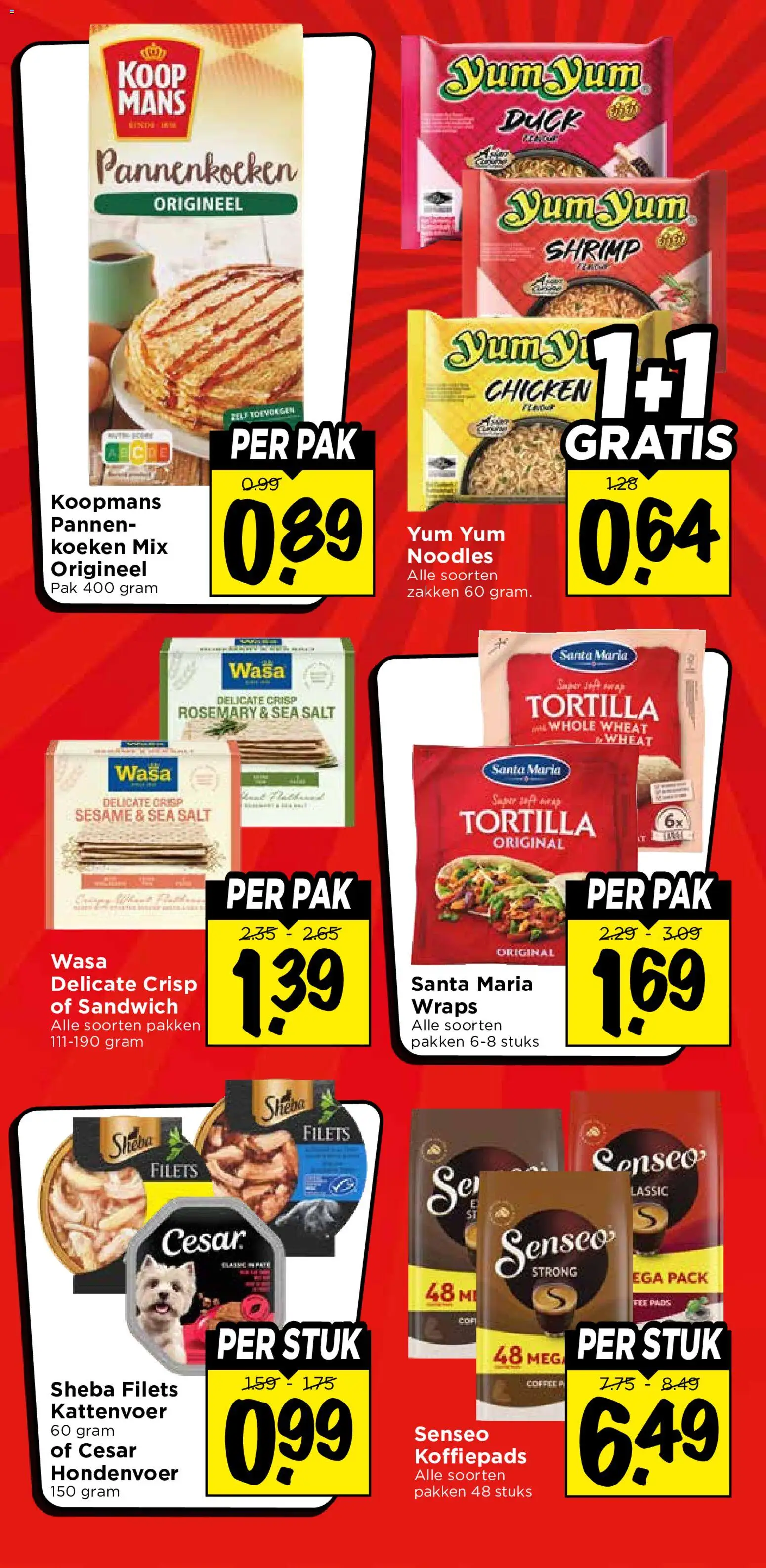 {H1} | Pagina: 34 | Producten: Koffiepads, Sandwich, Pannenkoeken, Tortilla