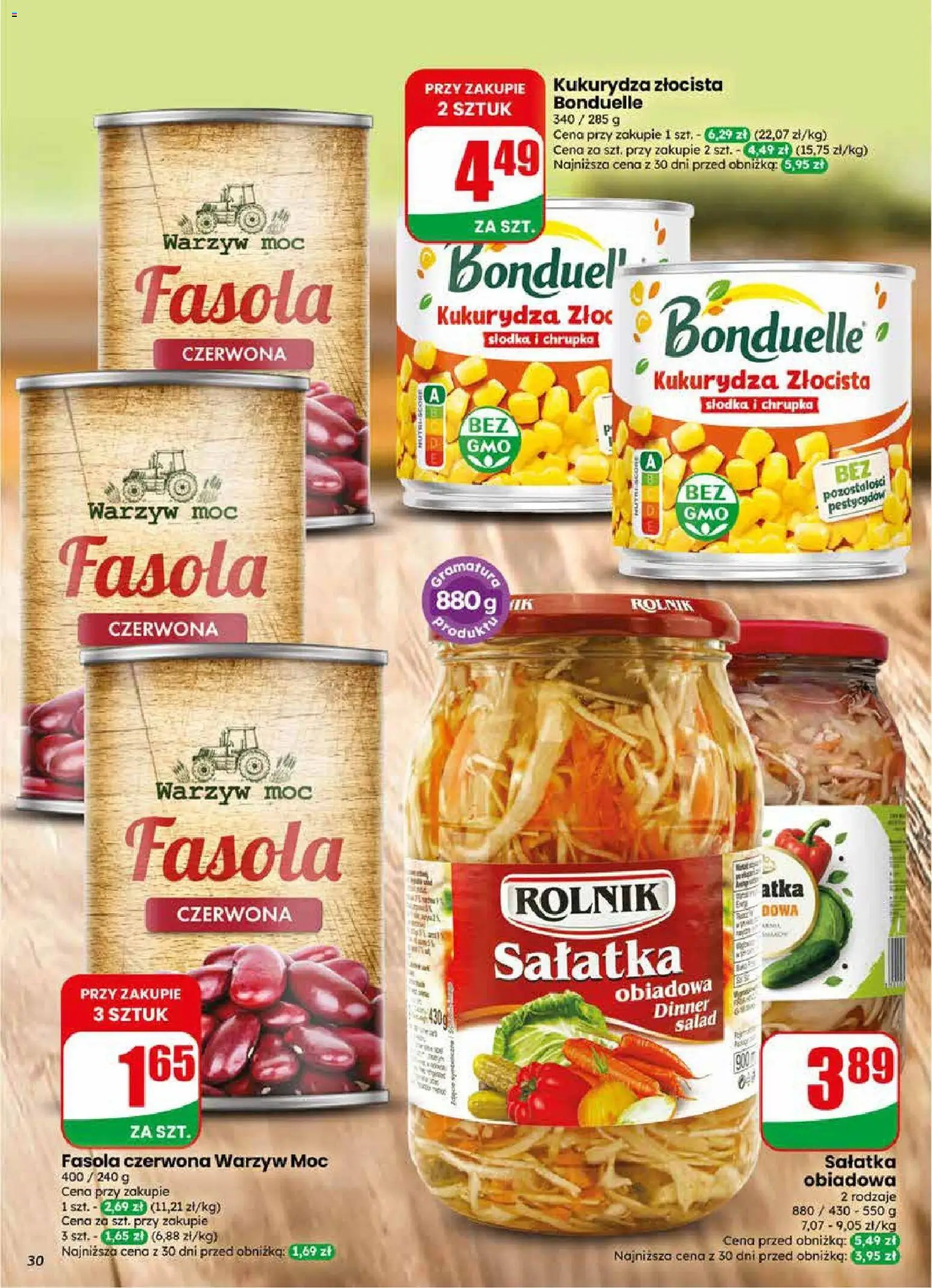 Dino gazetka od 10.06.2026 | Strona: 30 | Produkty: Kukurydza, Fasola czerwona, Sałatka