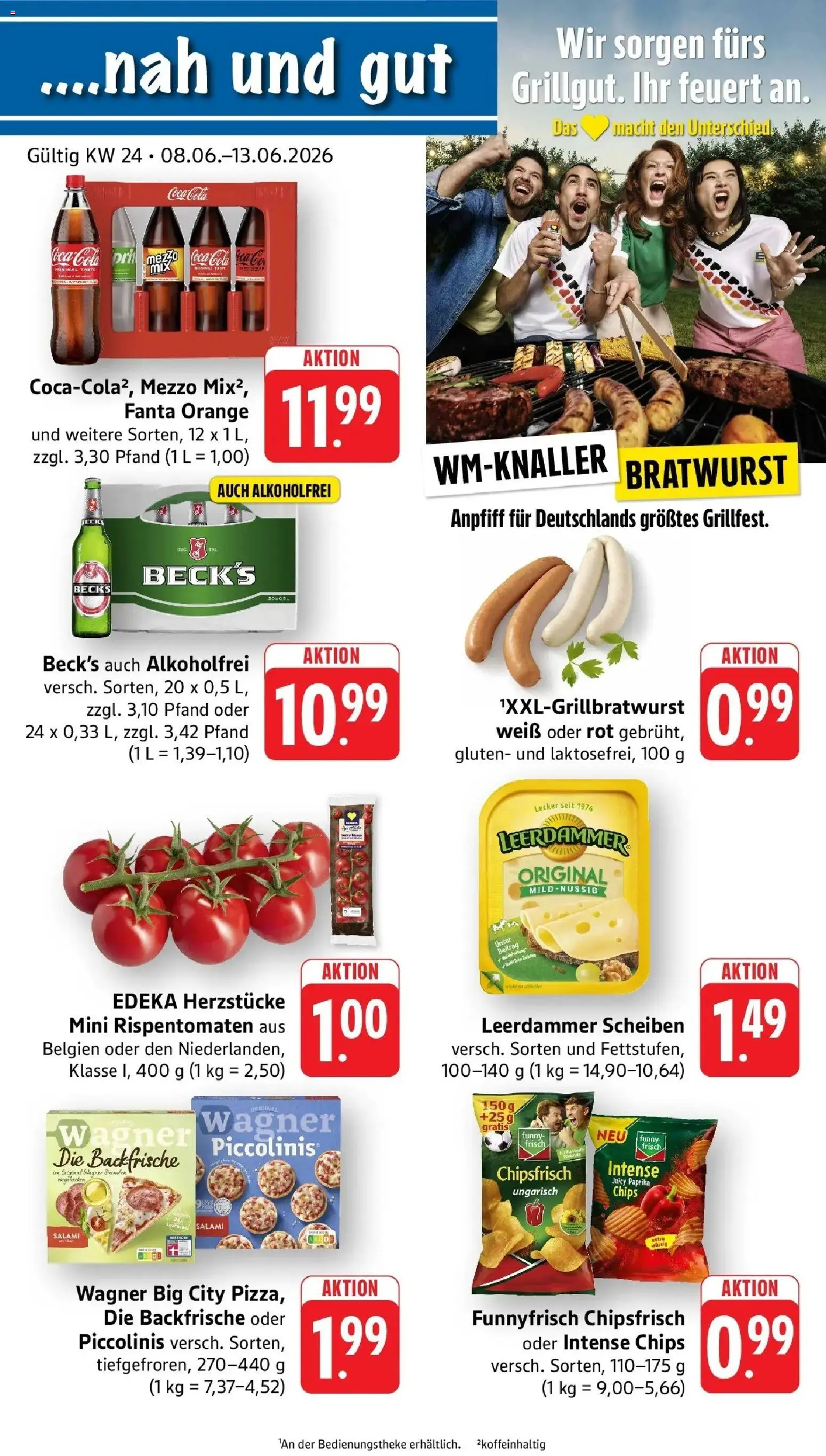 nah & gut Prospekt Offenburg-Zunsweier – gültig ab 08.06.2026 | Seite: 1 | Produkte: Coca cola, Cola, Funny frisch, Chips