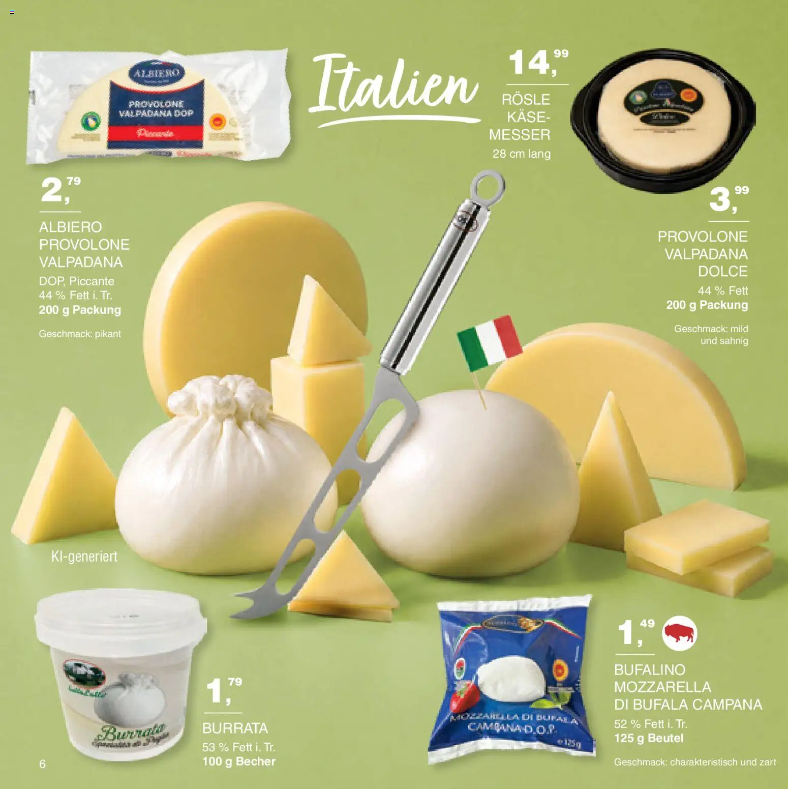 Handelshof Käse-Spezialitäten – gültig ab 15.10.2026 | Seite: 6 | Produkte: Käse, Mozzarella, Burrata