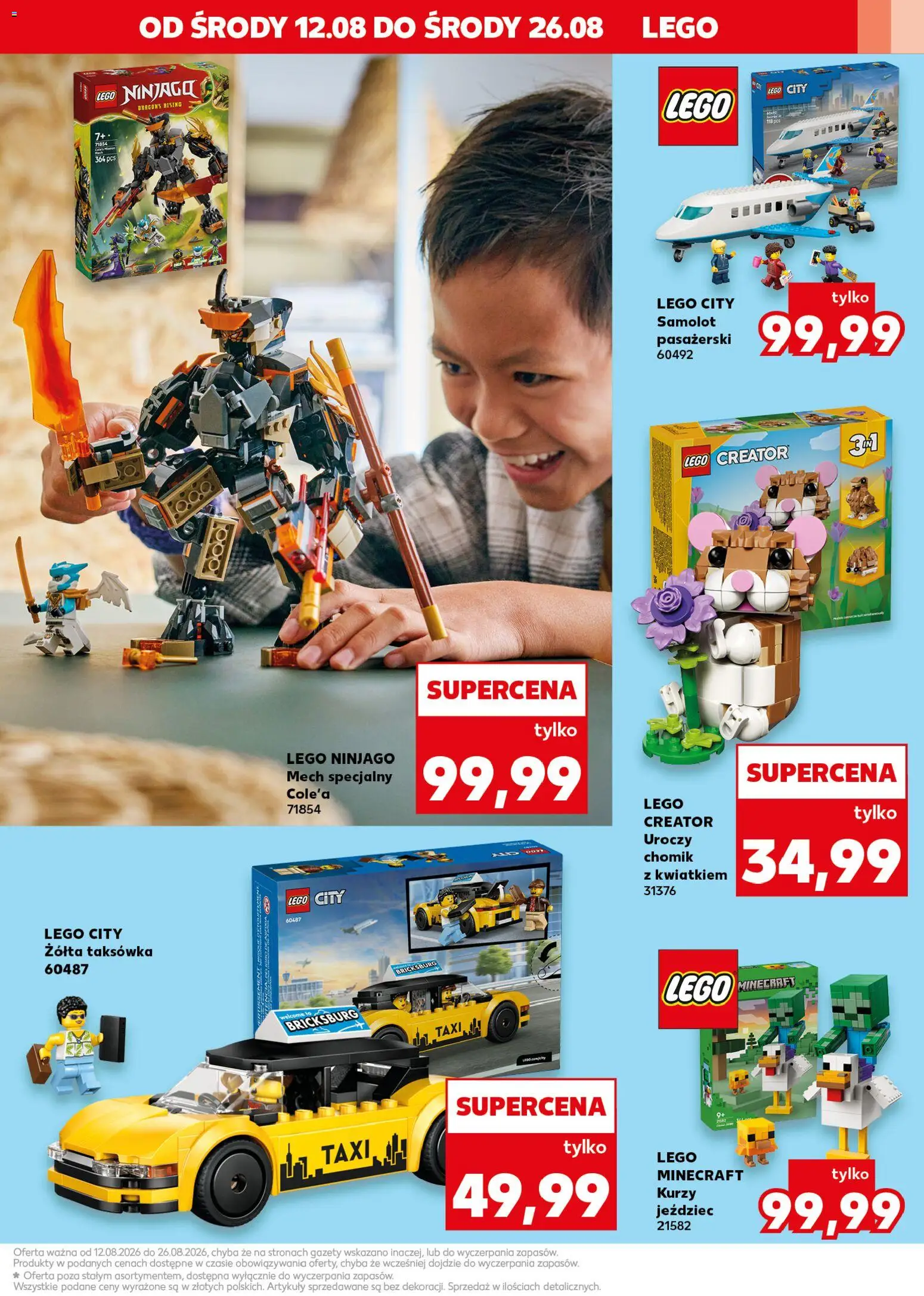 Kaufland gazetka - Złap Okazje od 12.08.2026 | Strona: 3 | Produkty: Gazety, Lego, Lego Minecraft