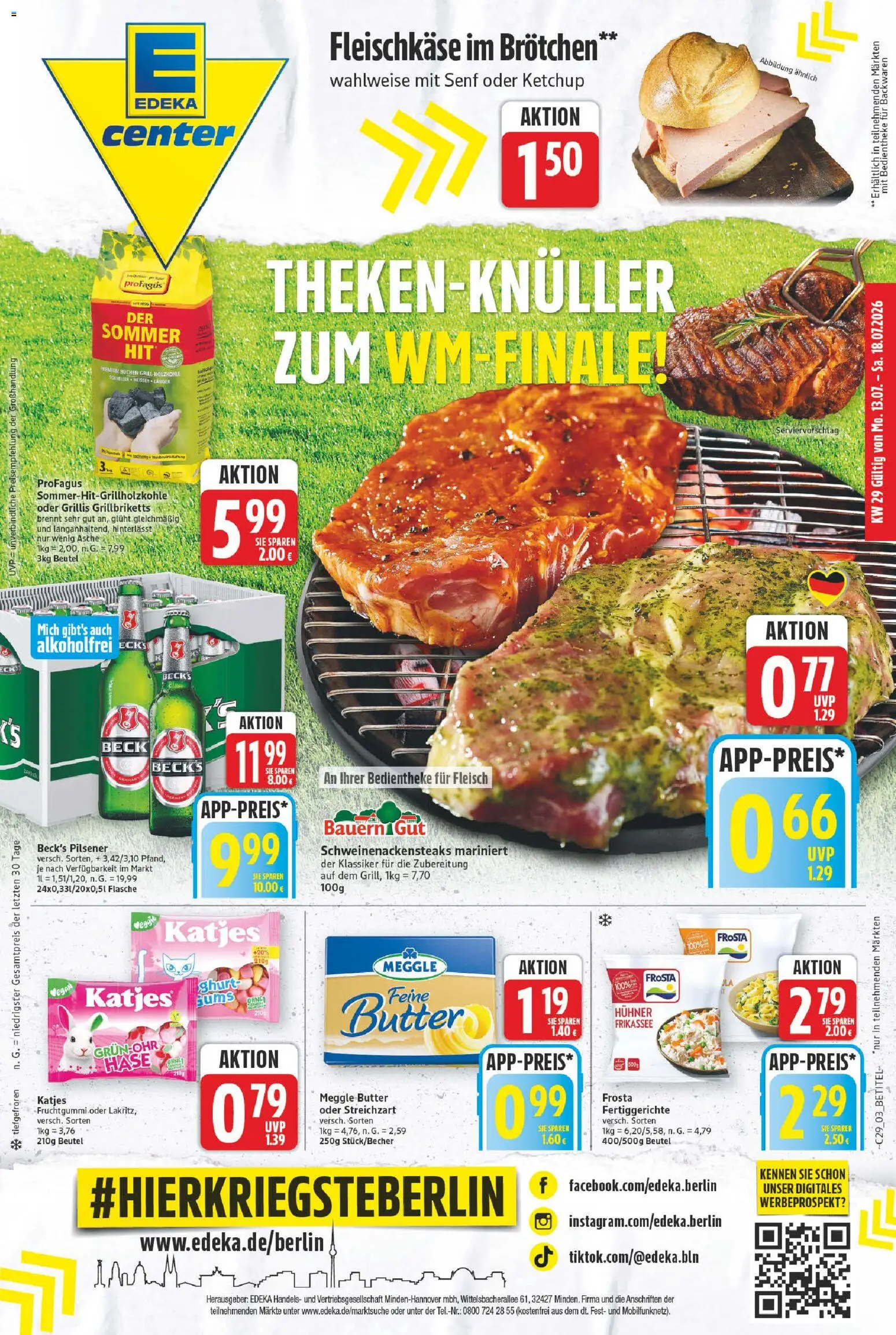 E center Prospekt – gültig ab 13.07.2026 | Seite: 3 | Produkte: Katjes, Frosta, Fertiggerichte, Ketchup
