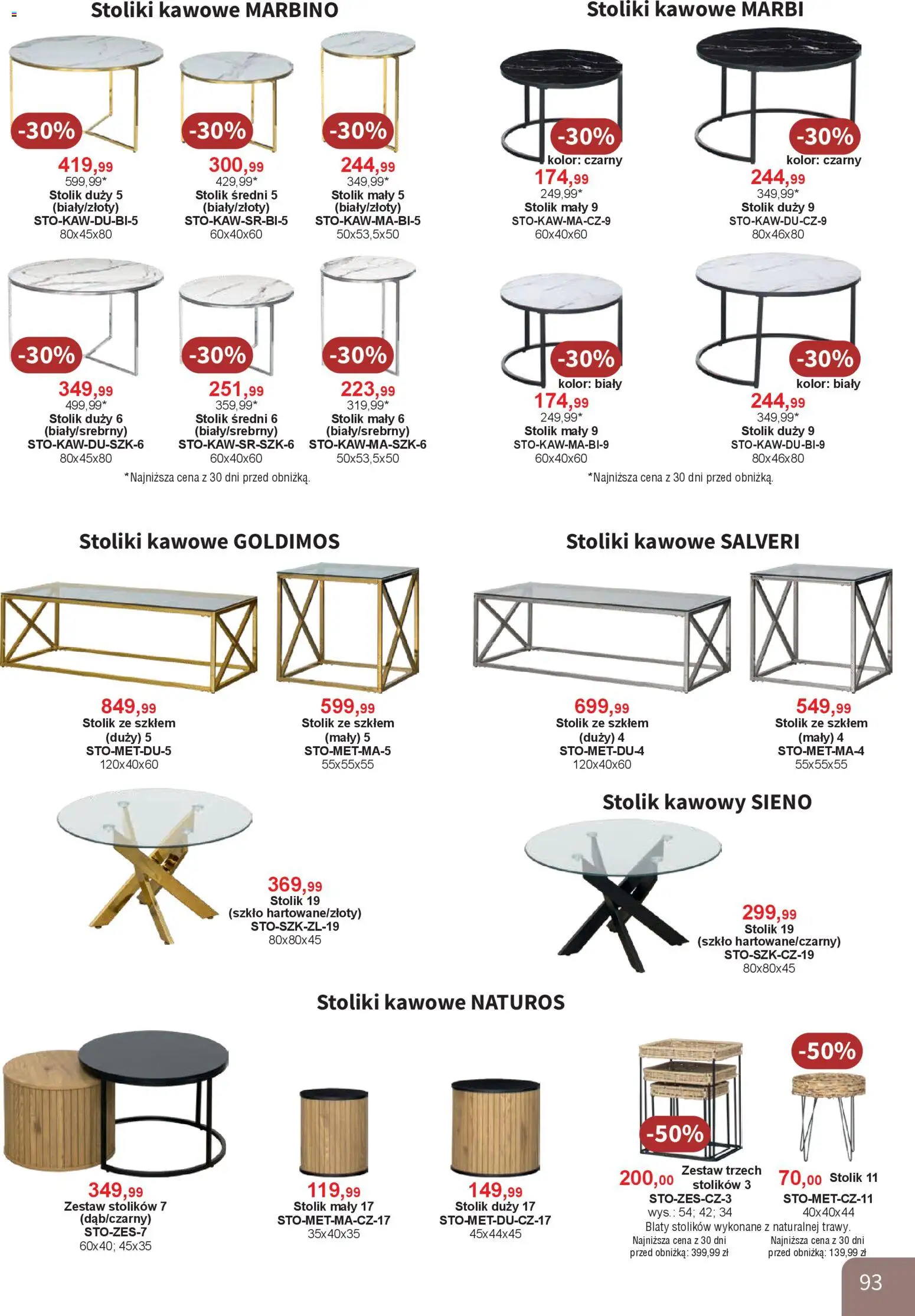 Bodzio Katalog od 01.04.2026 | Strona: 93 | Produkty: Stolik kawowy