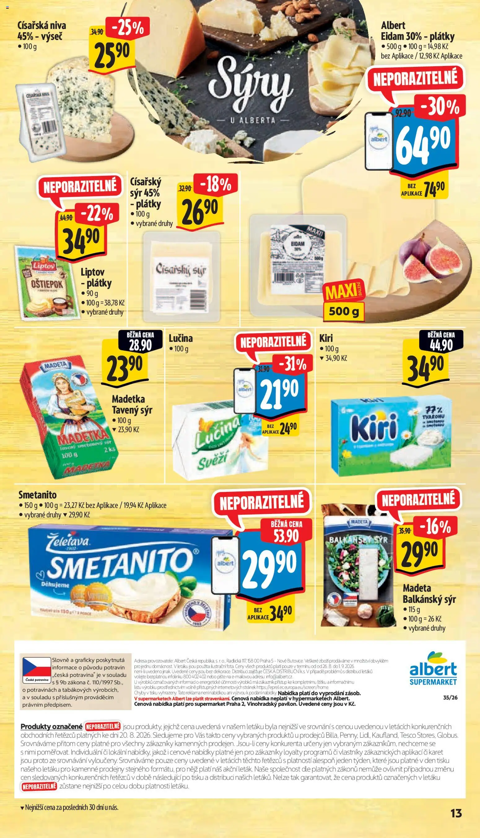 Albert leták - Supermarket - Vinohradská od 26.08.2026 | Strana: 23