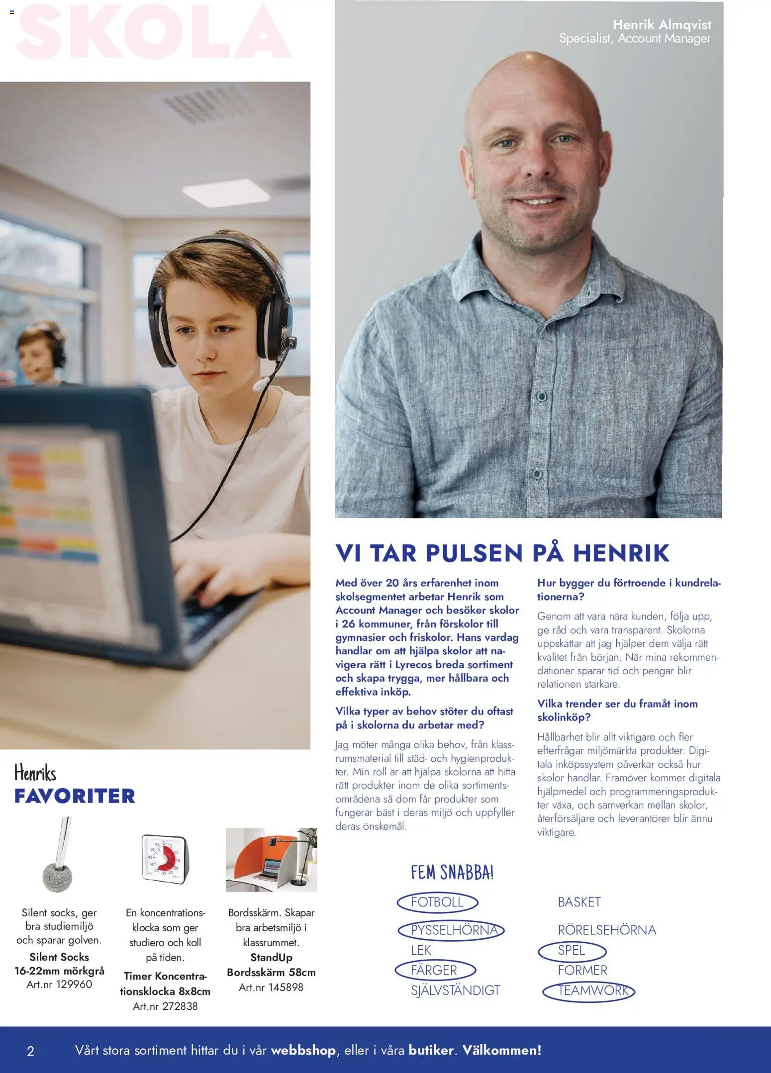 Lyreco reklamblad aktuell från 01/06/2026 | Sida: 2 | Produkter: Fotboll, Klocka, Spel