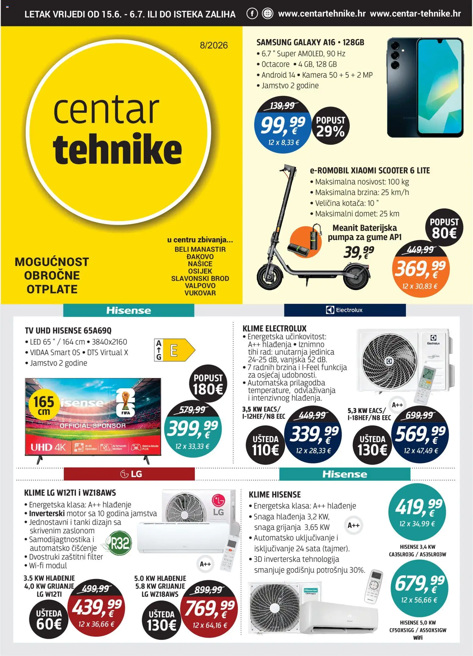 Centar Tehnike katalog | vrijedi od 15.06.2026 | Stranica: 1 | Proizvodi: Tv