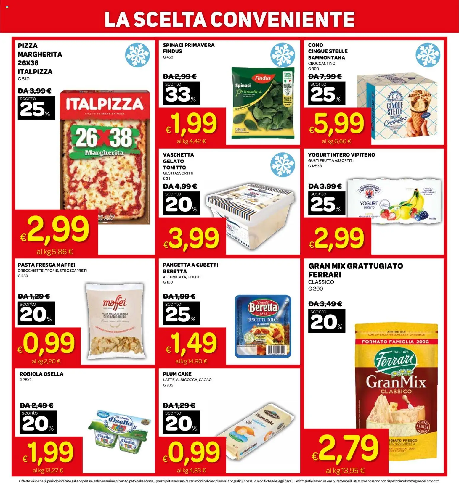 Volantino Ekom del 02.06.2026 | Pagina: 12 | Prodotti: Latte, Pasta, Spinaci, Robiola