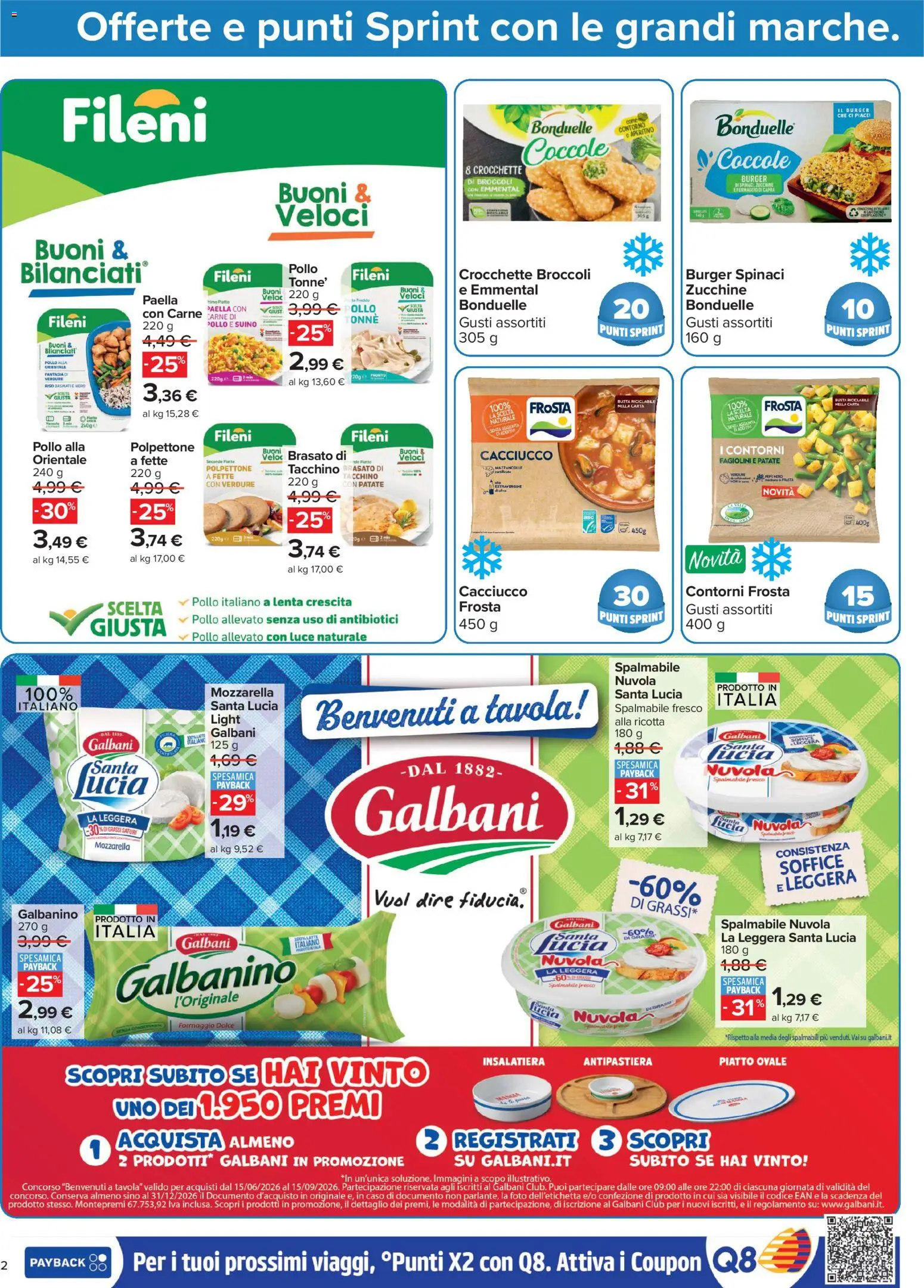 Volantino Carrefour del 13/07/2026 | Pagina: 2 | Prodotti: Tacchino, Crocchette, Broccoli, Zucchine