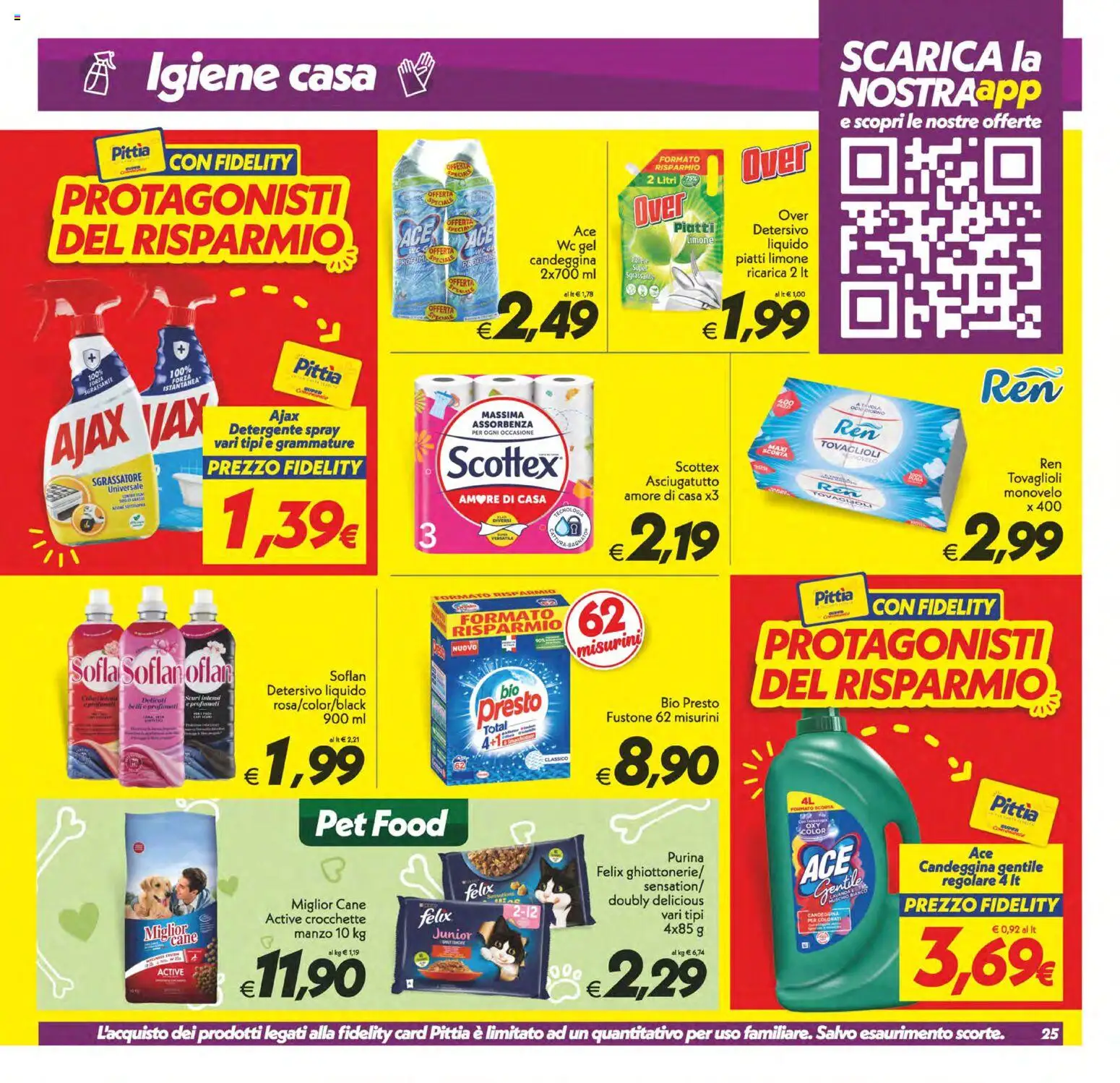 Volantino SuperConveniente del 29.05.2026 | Pagina: 25 | Prodotti: Detergente, Manzo, Sgrassatore, Asciugatutto