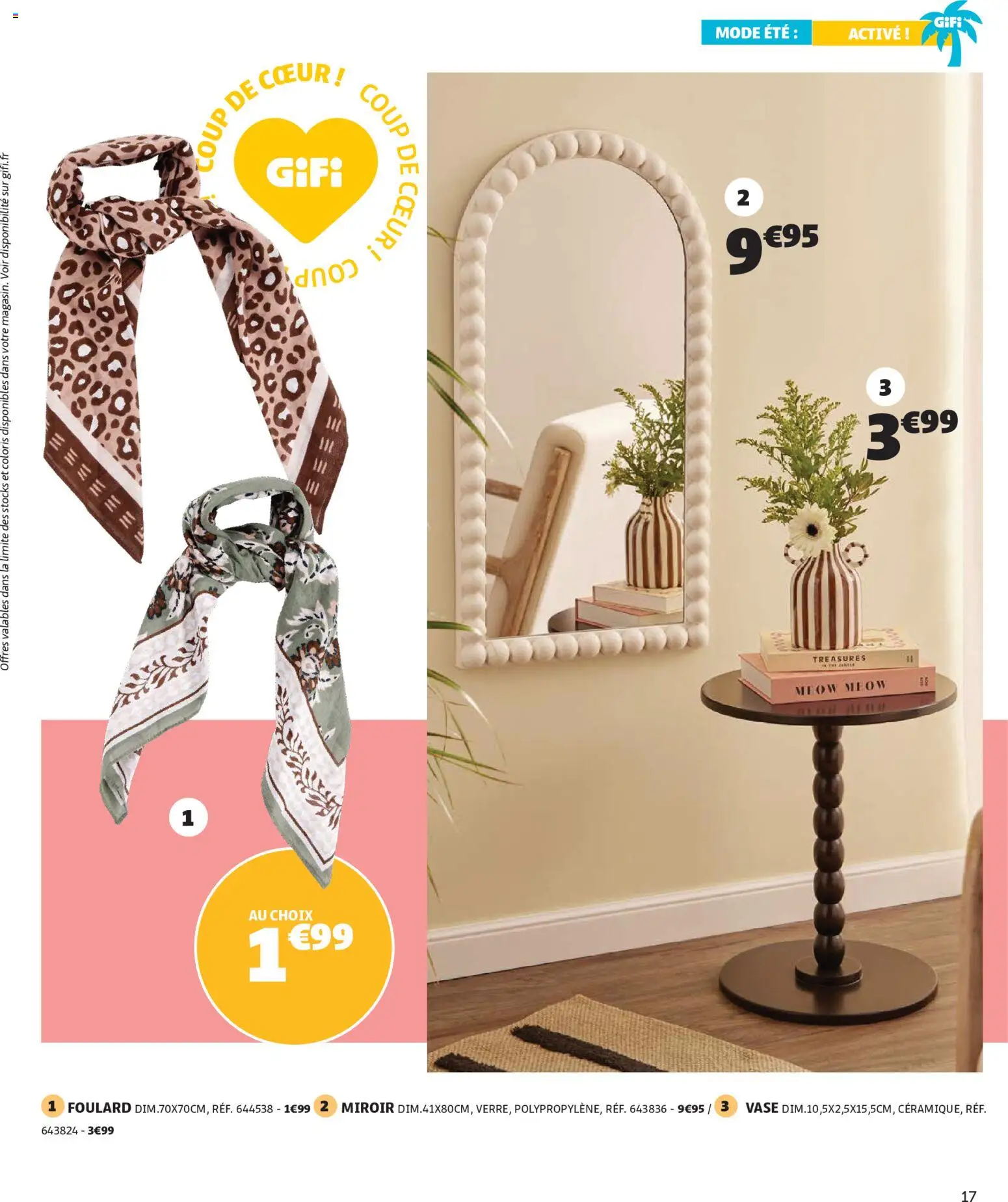 {H1} | Page: 17 | Produits: Miroir, Vase, Foulard