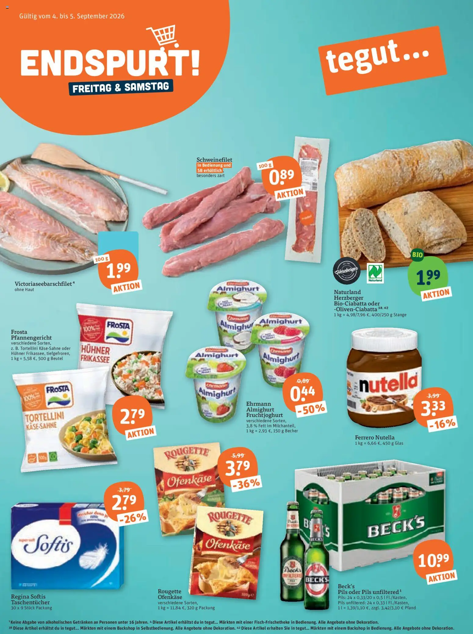 Tegut Prospekt – gültig ab 31.08.2026 | Seite: 1