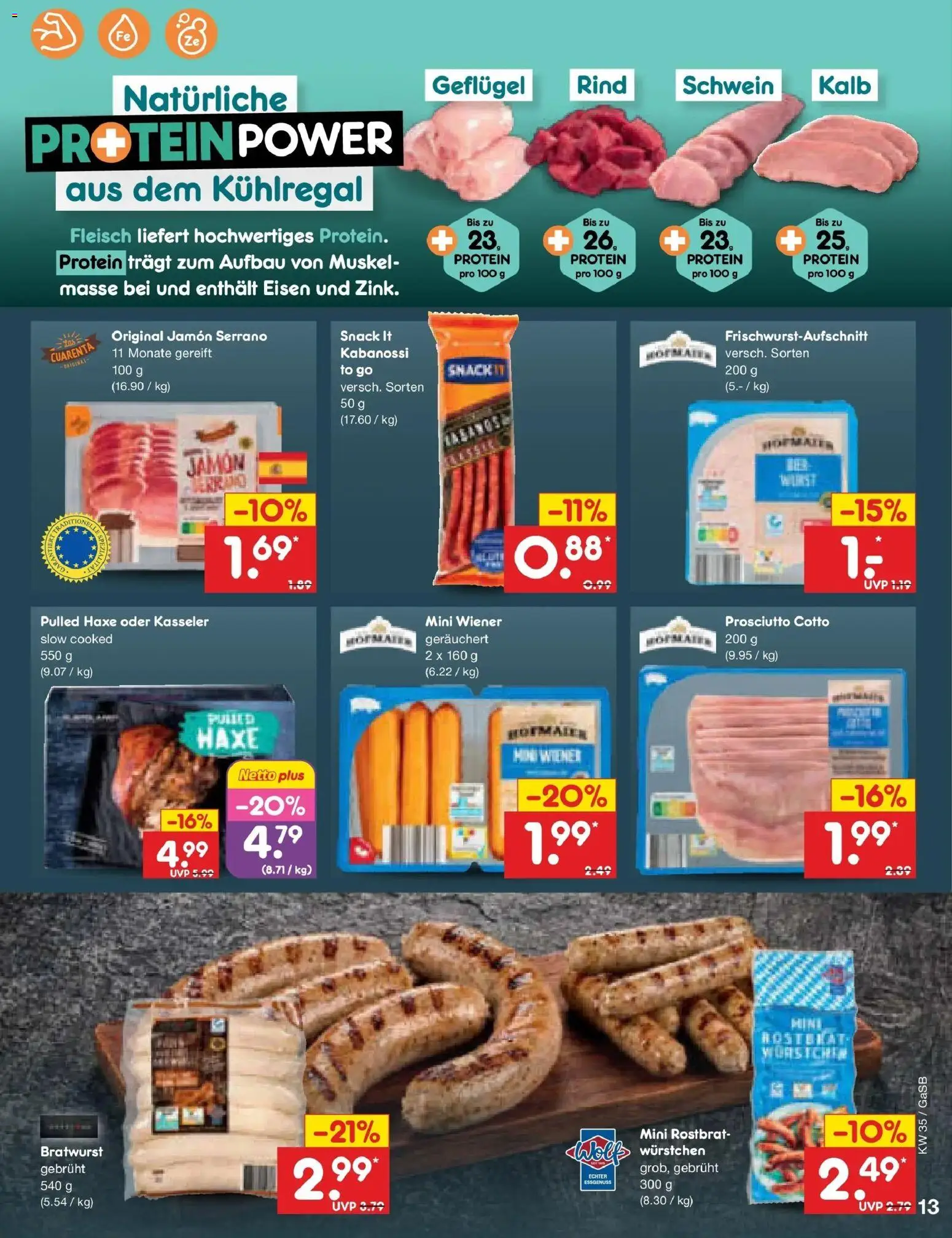 Netto Marken-Discount Prospekt Oldenburg – gültig ab 24.08.2026 | Seite: 19 | Produkte: Bratwurst, Fleisch