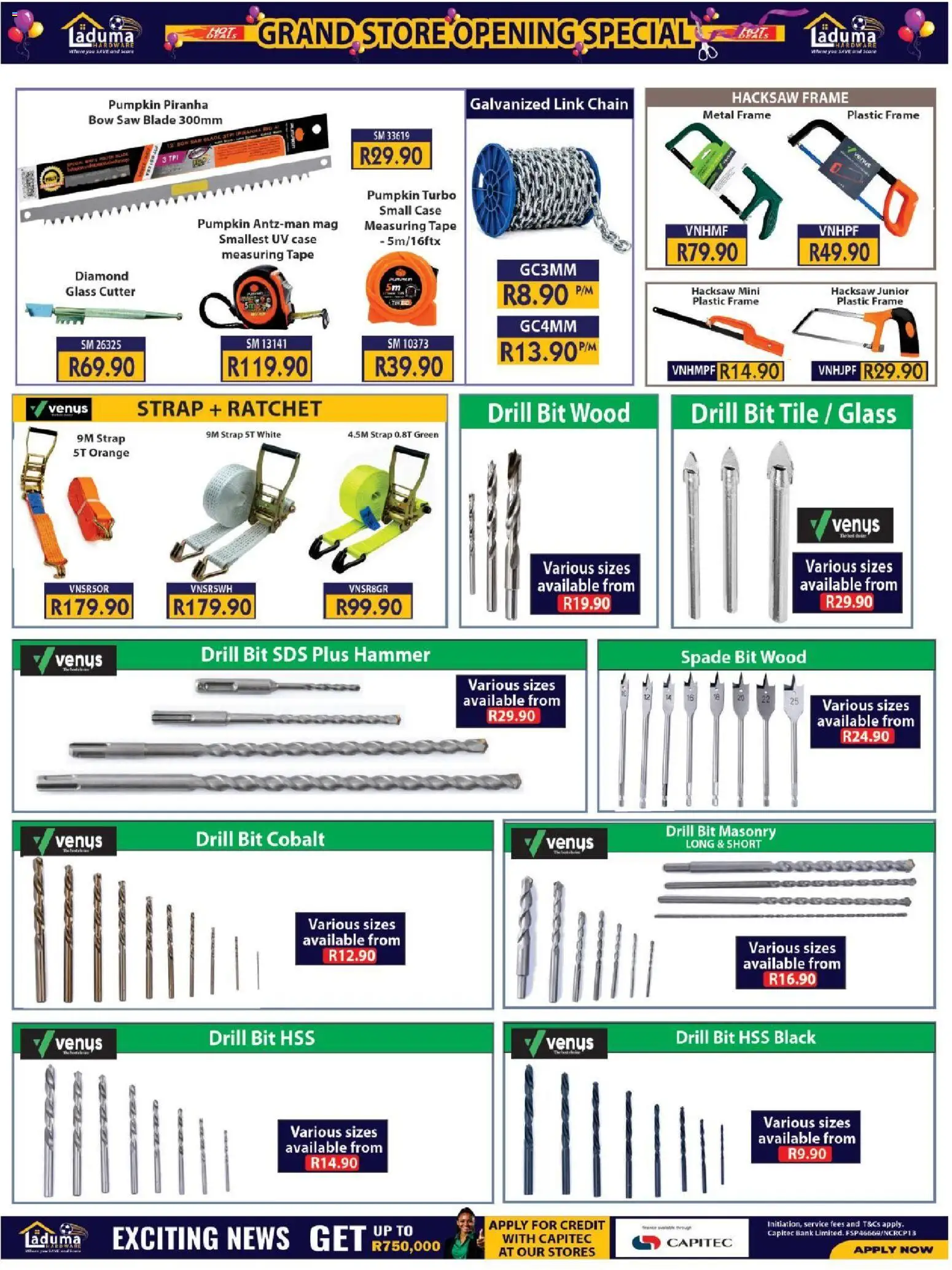 New Laduma Hardware catalogue – valid from 23/09/2026 | Page: 28 | Products: Case, Drill, Hammer, Tape