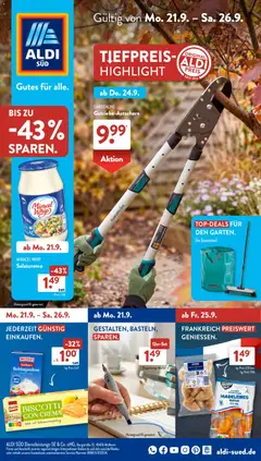 Aldi Süd Prospekt ab 21.09.2026 gültig