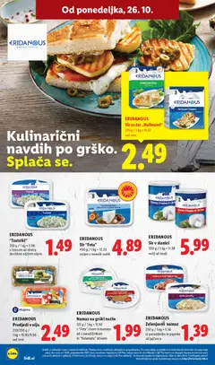 Lidl katalog akcije – veljaven od 22.10.2026 | Stran: 44 | Izdelki: Zar, Namaz, Sir, Sir za žar