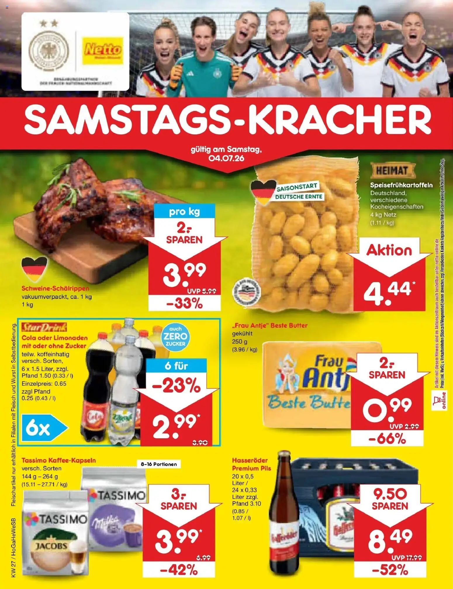 Netto Marken-Discount Prospekt Bremen-Lesum – gültig ab 29.06.2026 | Seite: 68 | Produkte: Cola, Butter, Fleisch, Tassimo