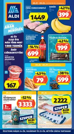 Aldi akciós újság - amely érvényes a következő dátumtól: 21.05.2026