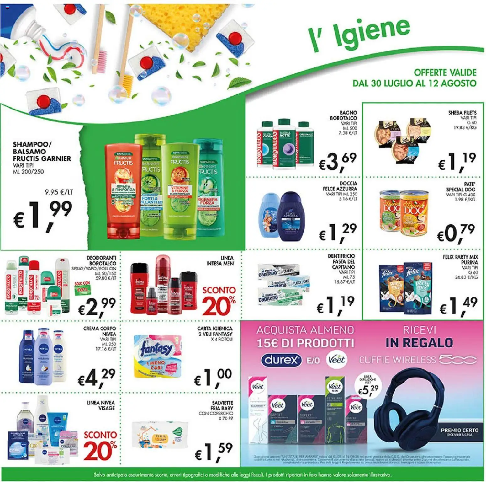 Volantino Coal del 30/07/2026 | Pagina: 21 | Prodotti: Crema, Dentifricio, Cuffie, Bagno