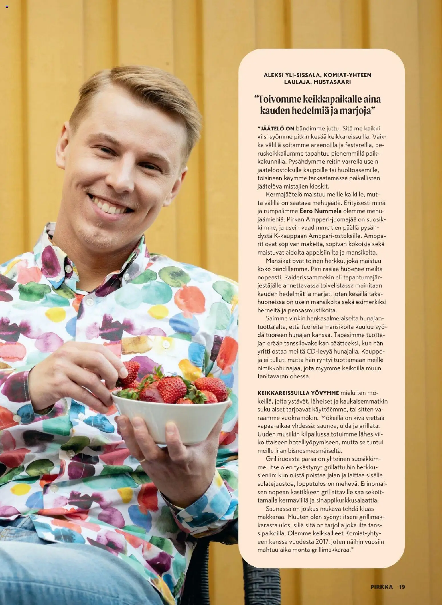 K-Citymarket tarjoukset - Pirkka – voimassa 10.06.2026 alkaen | Sivu: 19 | Tuotteet: Parsa, Mehu, Mansikat, Jäätelö