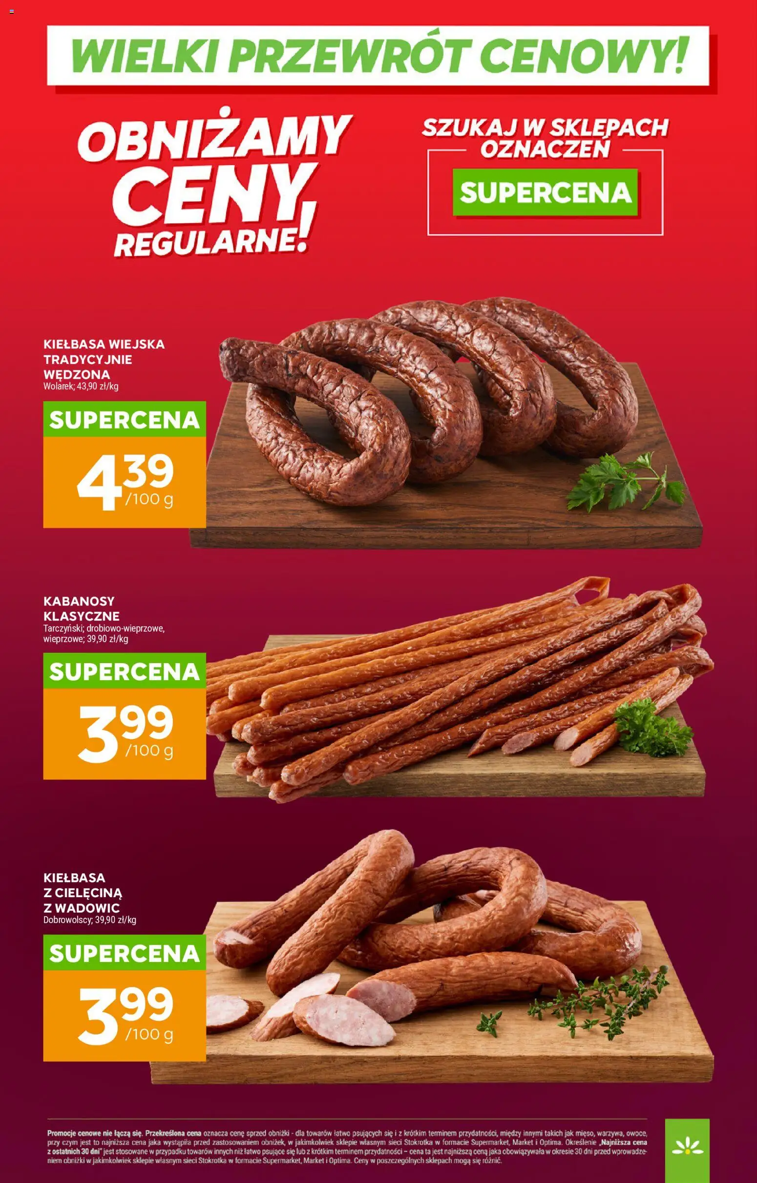 Stokrotka gazetka od 07.05.2026 | Strona: 10 | Produkty: Kiełbasa, Stokrotka, Kabanosy, Owoce