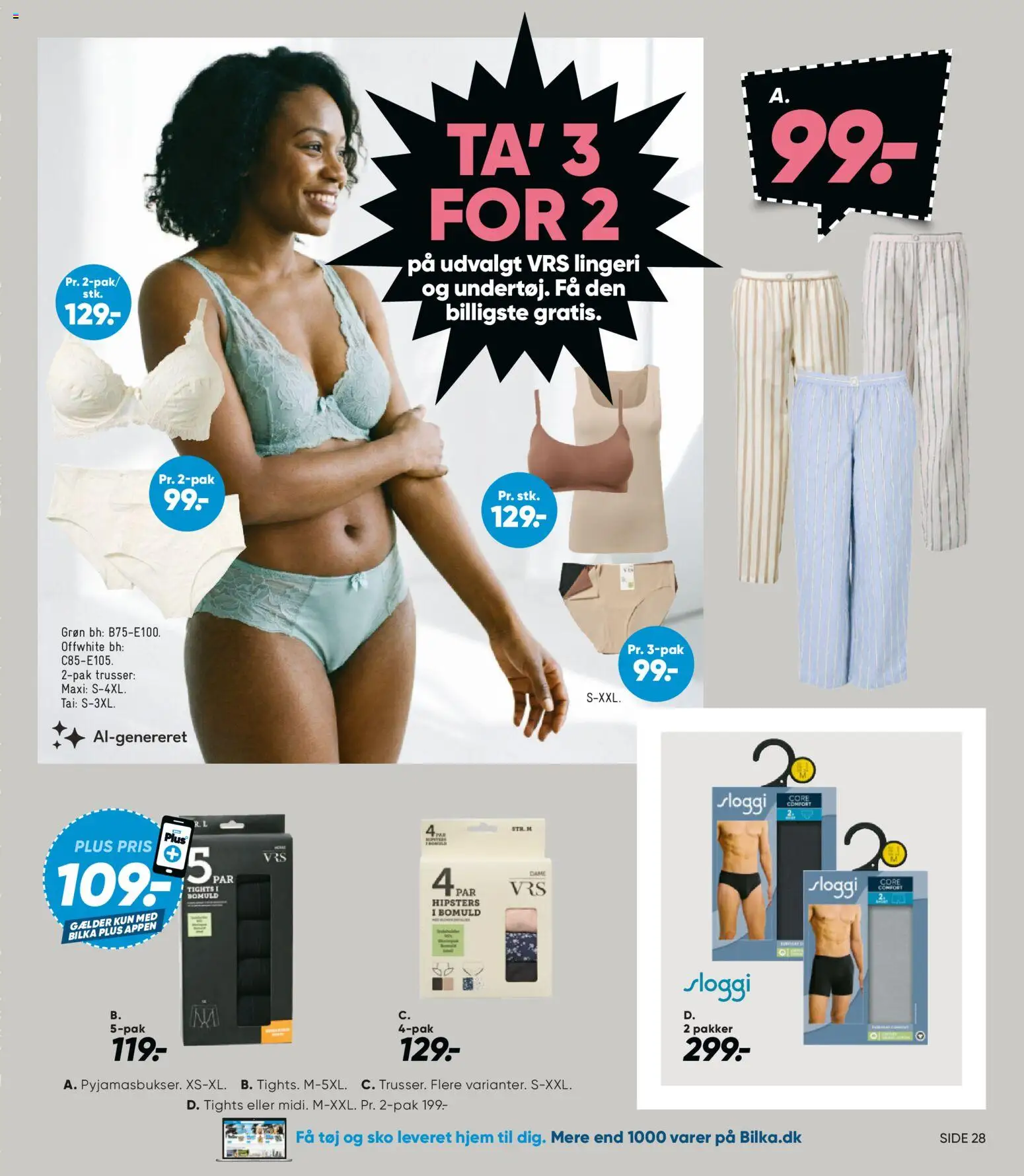Bilka tilbudsavis – gyldig fra 10/07/2026 | Side: 42 | Produkter: Trusser, BH, Tights, Tøj