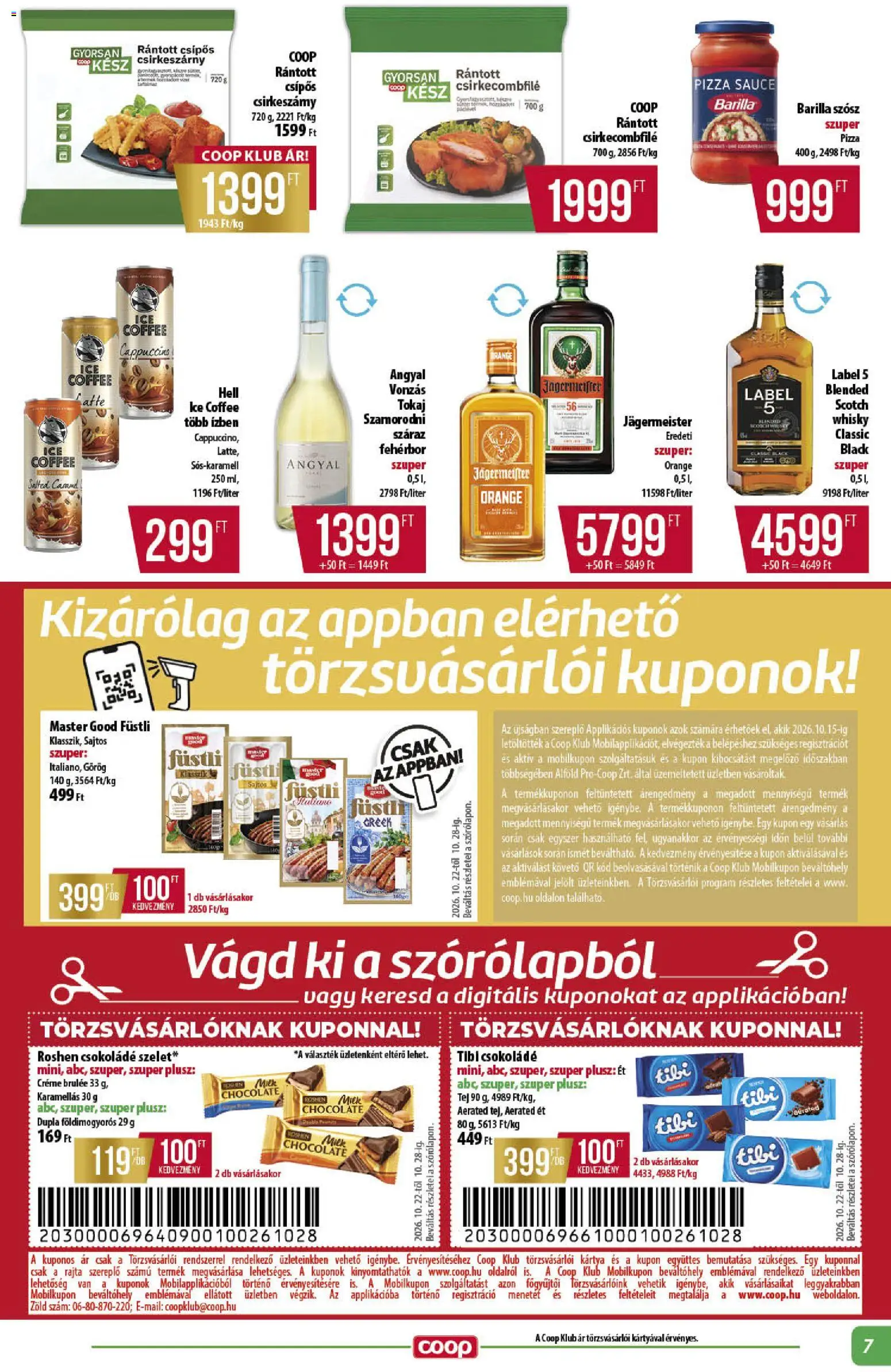 COOP akciós ujság - amely érvényes a következő dátumtól: 2026.10.22. | Oldal: 7