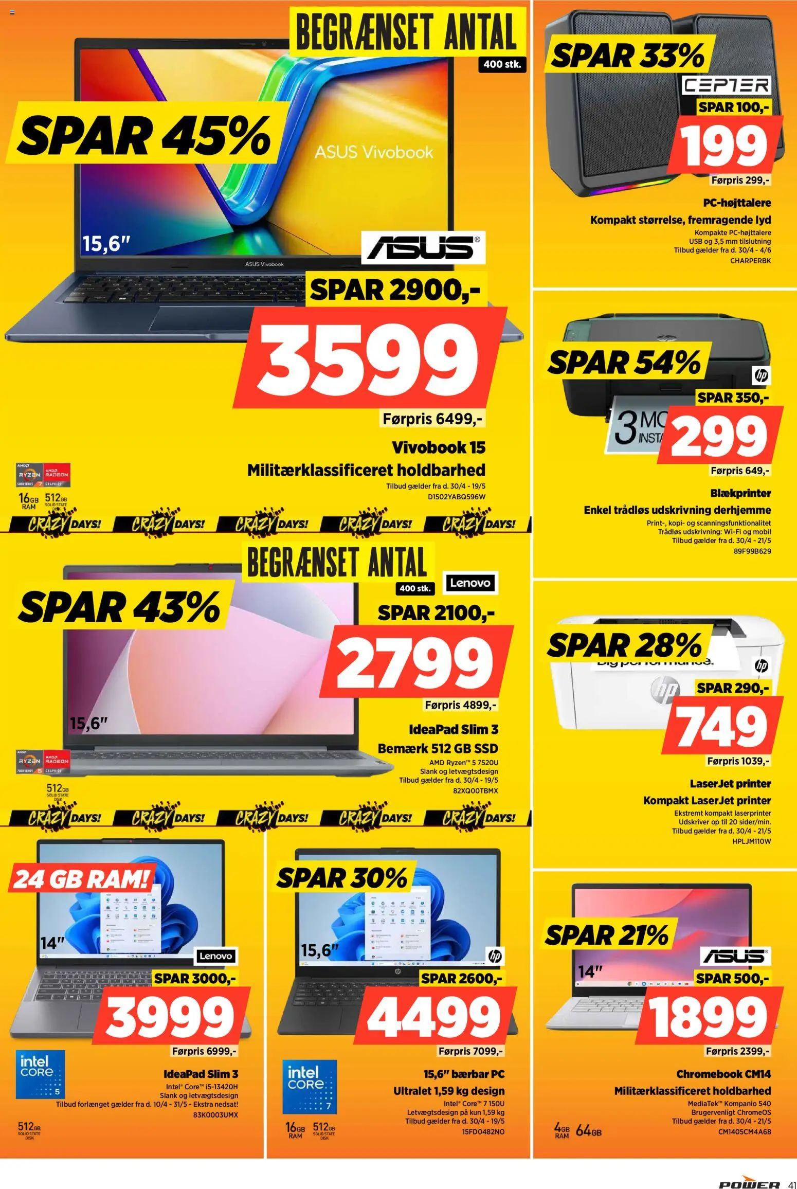 Power tilbudsavis – gyldig fra 08.05.2026 | Side: 41 | Produkter: RAM, Disk, USB, SSD