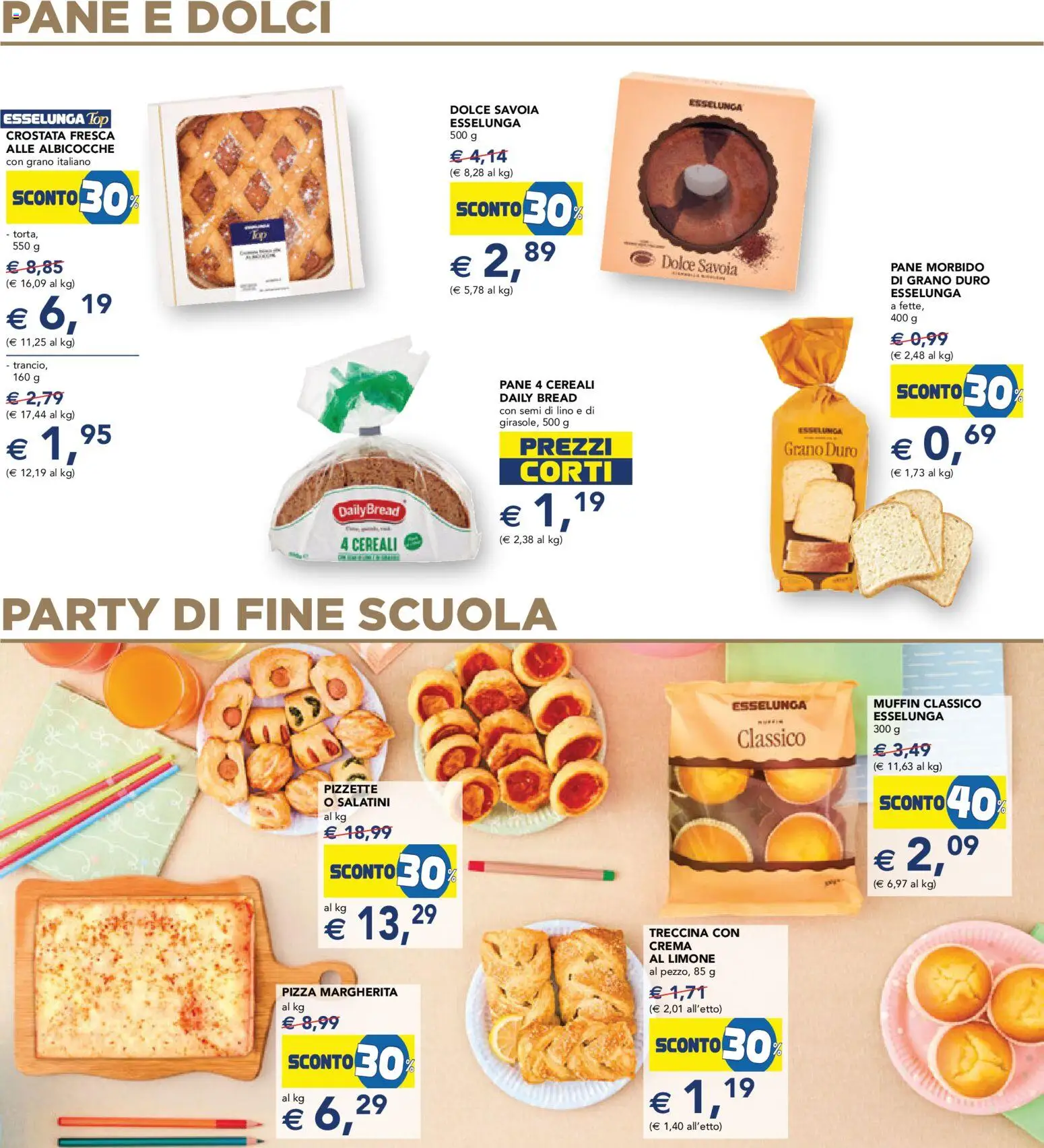 Volantino Esselunga S del 08.06.2026 | Pagina: 6 | Prodotti: Salatini, Pizza, Limone, Albicocche