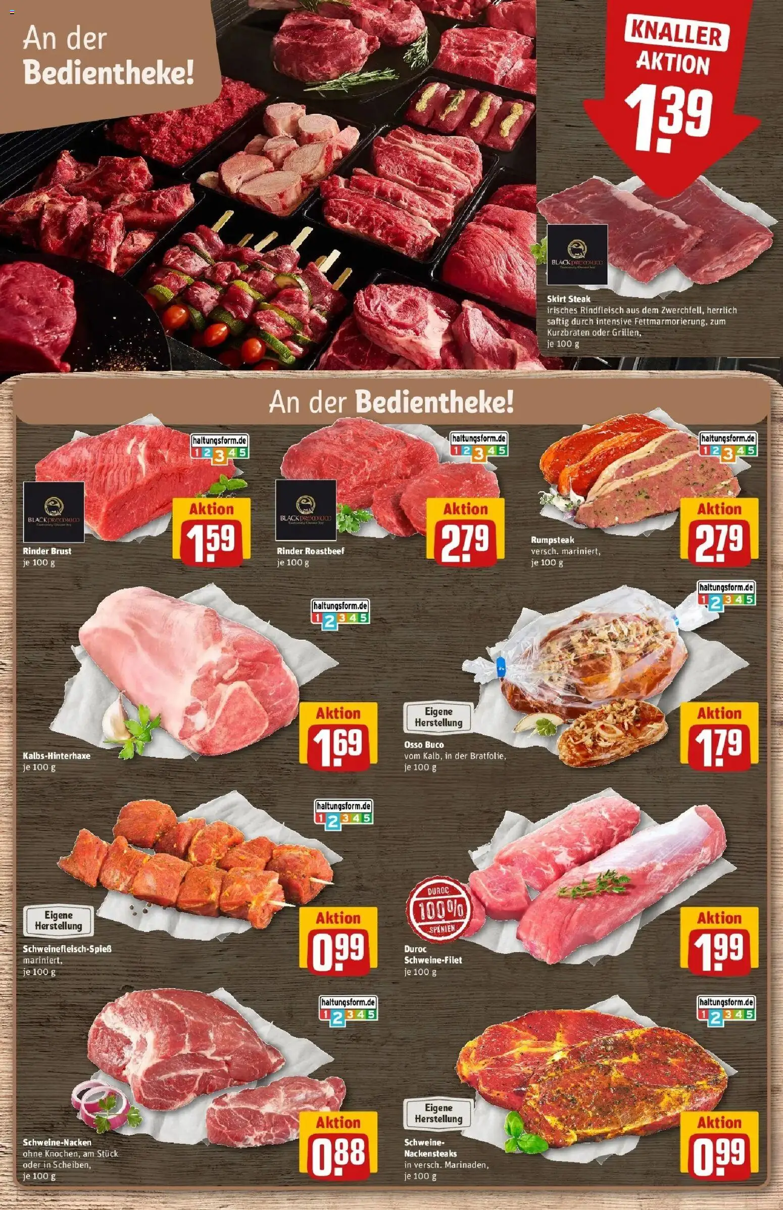 REWE Prospekt ab 10.08.2026 zum Blättern » Angebote | Seite: 6 | Produkte: Rumpsteak, Schweinenacken, Roastbeef, Steak