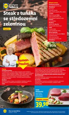 Náhled letáku Tuňák žlutoploutvý, cena za 100 g, steak, chlazený, vakuově baleno od 17.09.2026 | Strana: 26