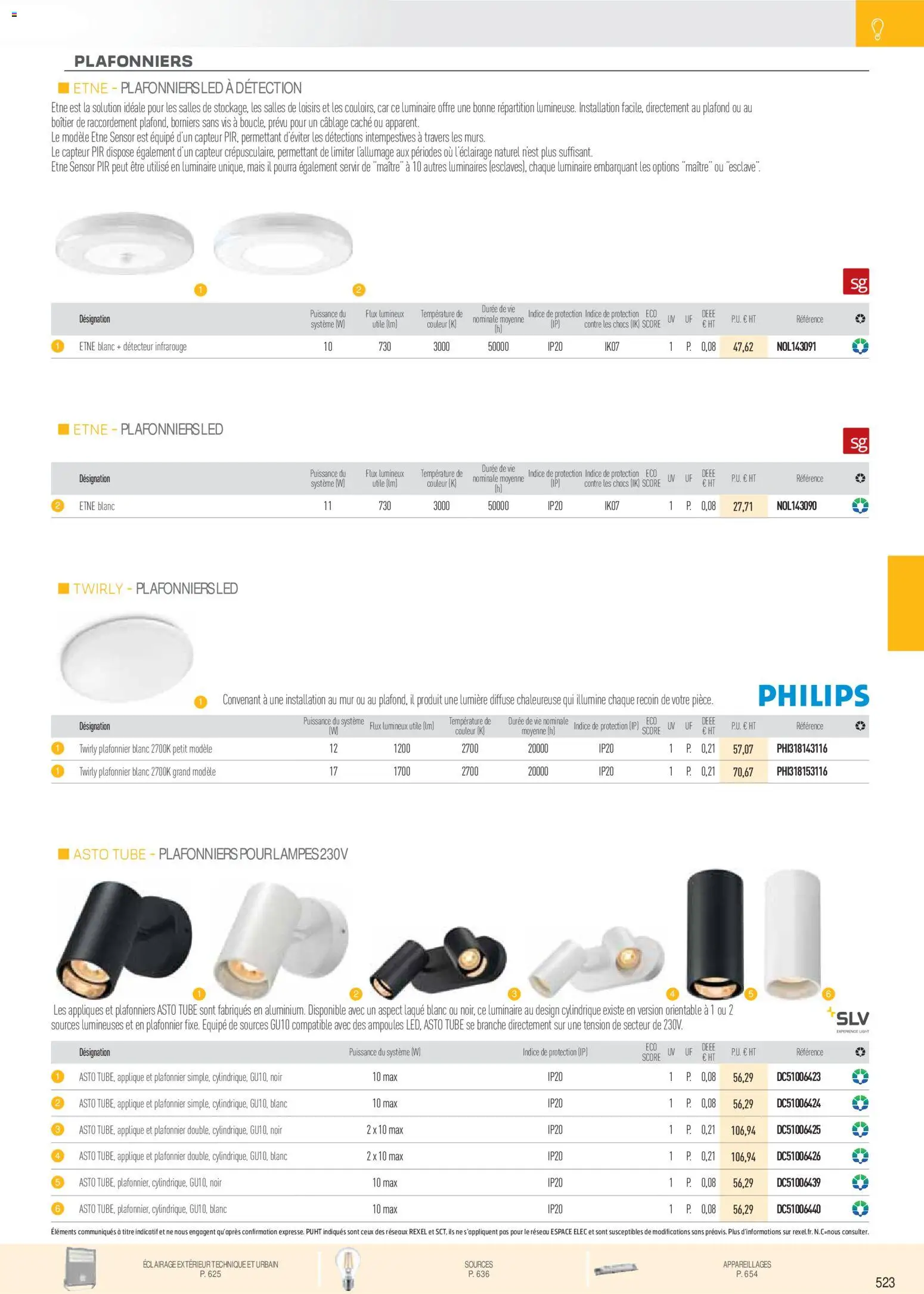 {H1} | Page: 15 | Produits: Plafonnier, Mais, Éclairage, Laque