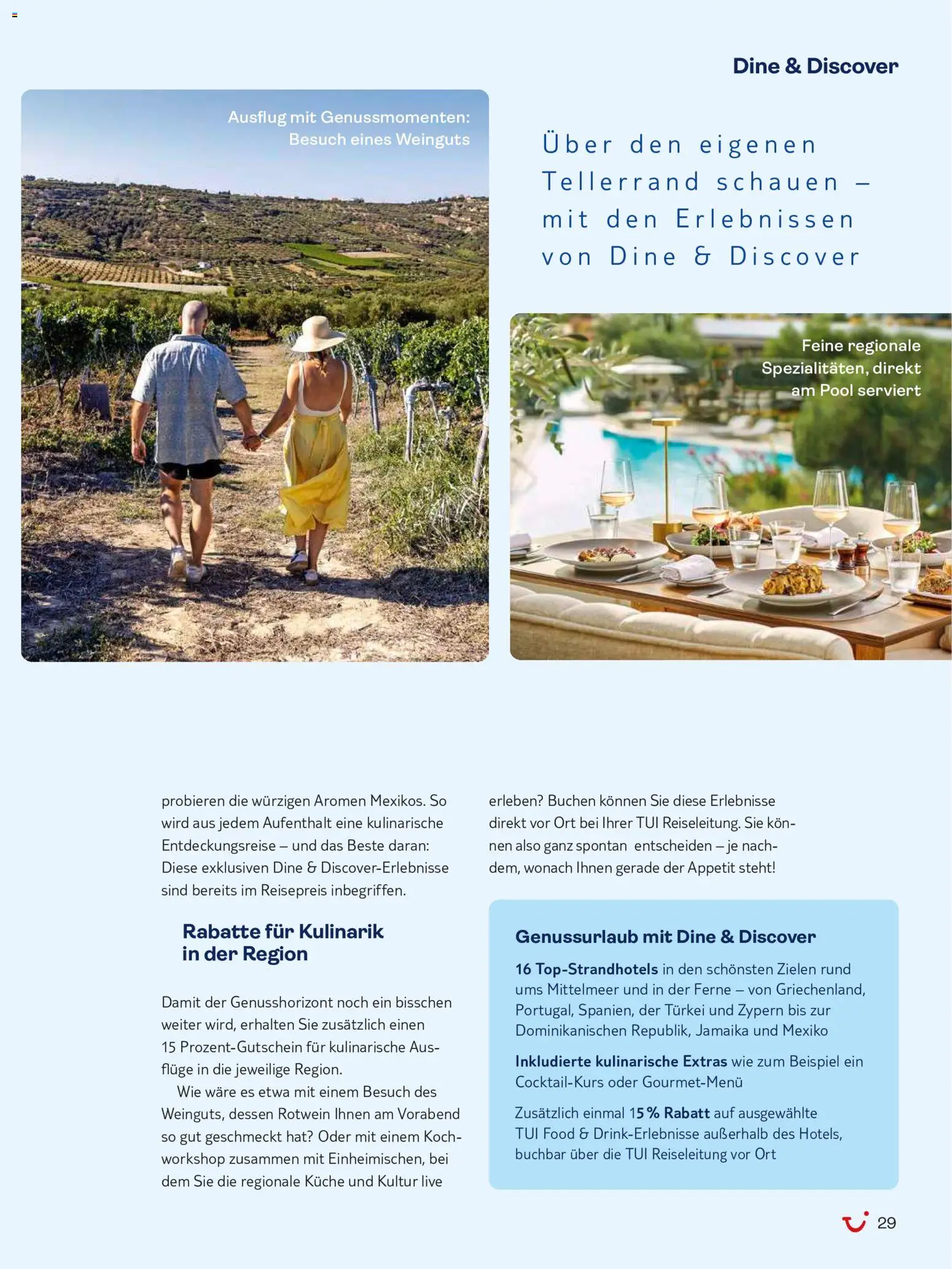TUI Travel – gültig ab 30.06.2026 | Seite: 29 | Produkte: Rotwein, Küche