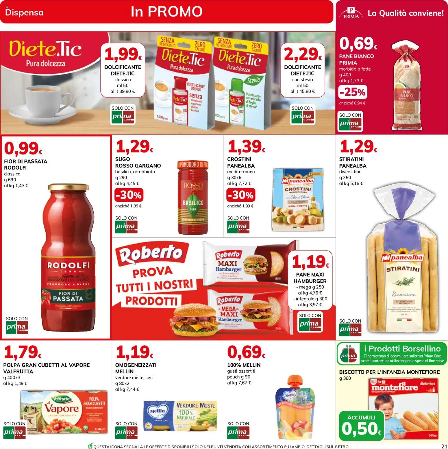 Volantino Basko del 11/08/2026 | Pagina: 21 | Prodotti: Dolcificante, Stevia, Pane, Ceci