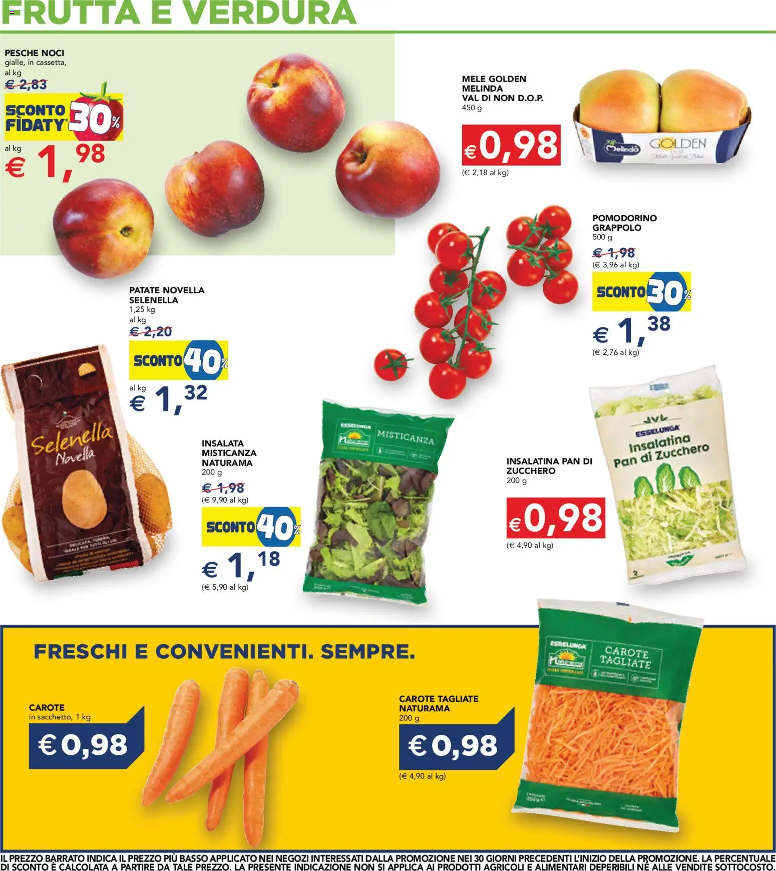 Volantino Esselunga S del 24/06/2026 | Pagina: 3 | Prodotti: Misticanza, Insalata, Patate, Frutta