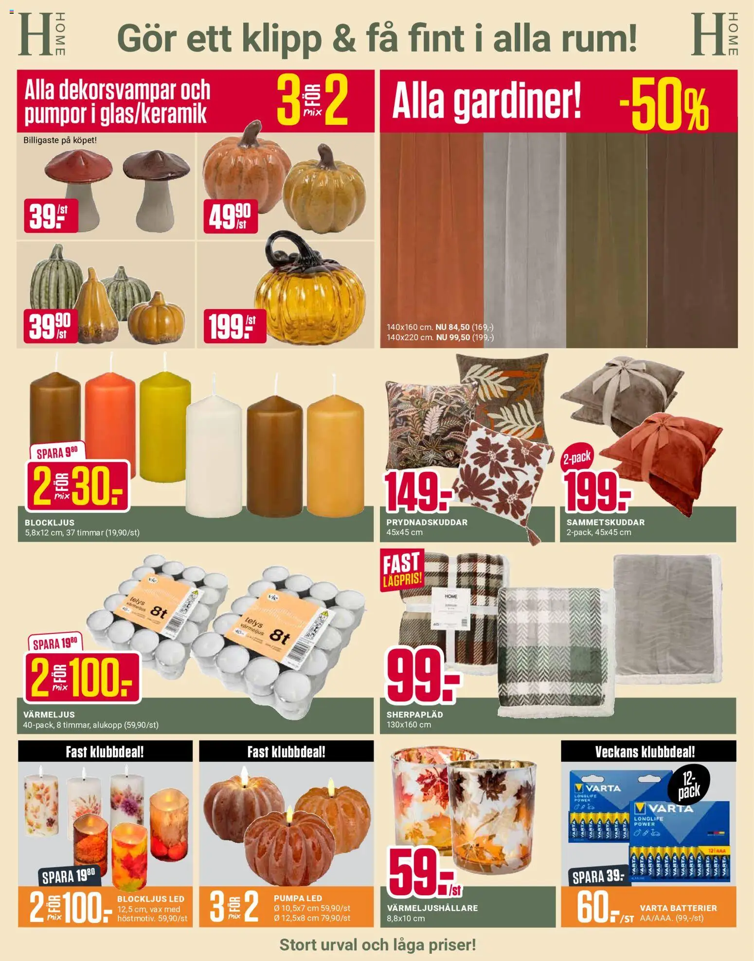 ÖoB reklamblad aktuell från 17/08/2026 | Sida: 5 | Produkter: Batterier, Värmeljus, Pumpa